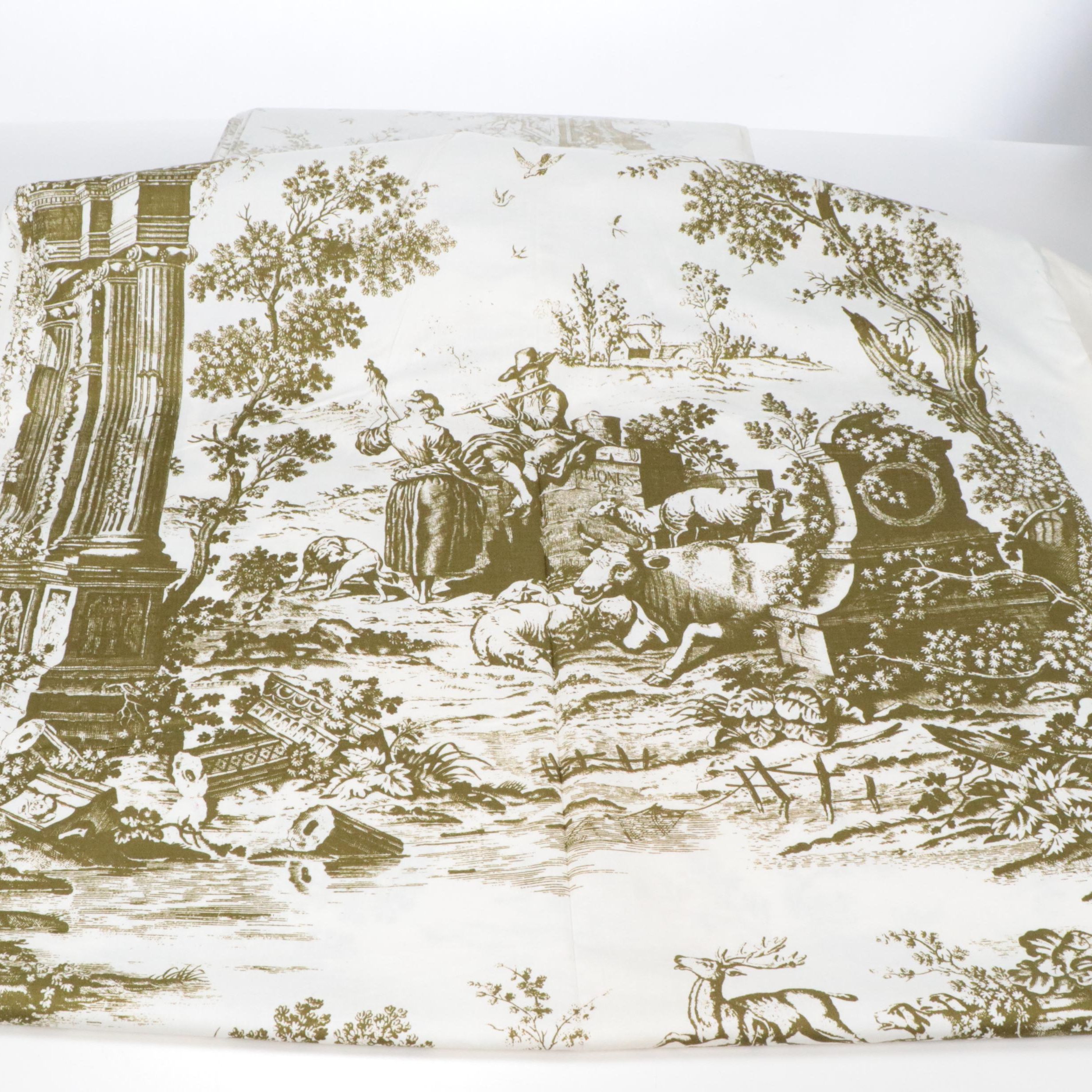 Schumacher's Williamsburg "Jones Toile" and More Partial Upholstery Fabric Bolts