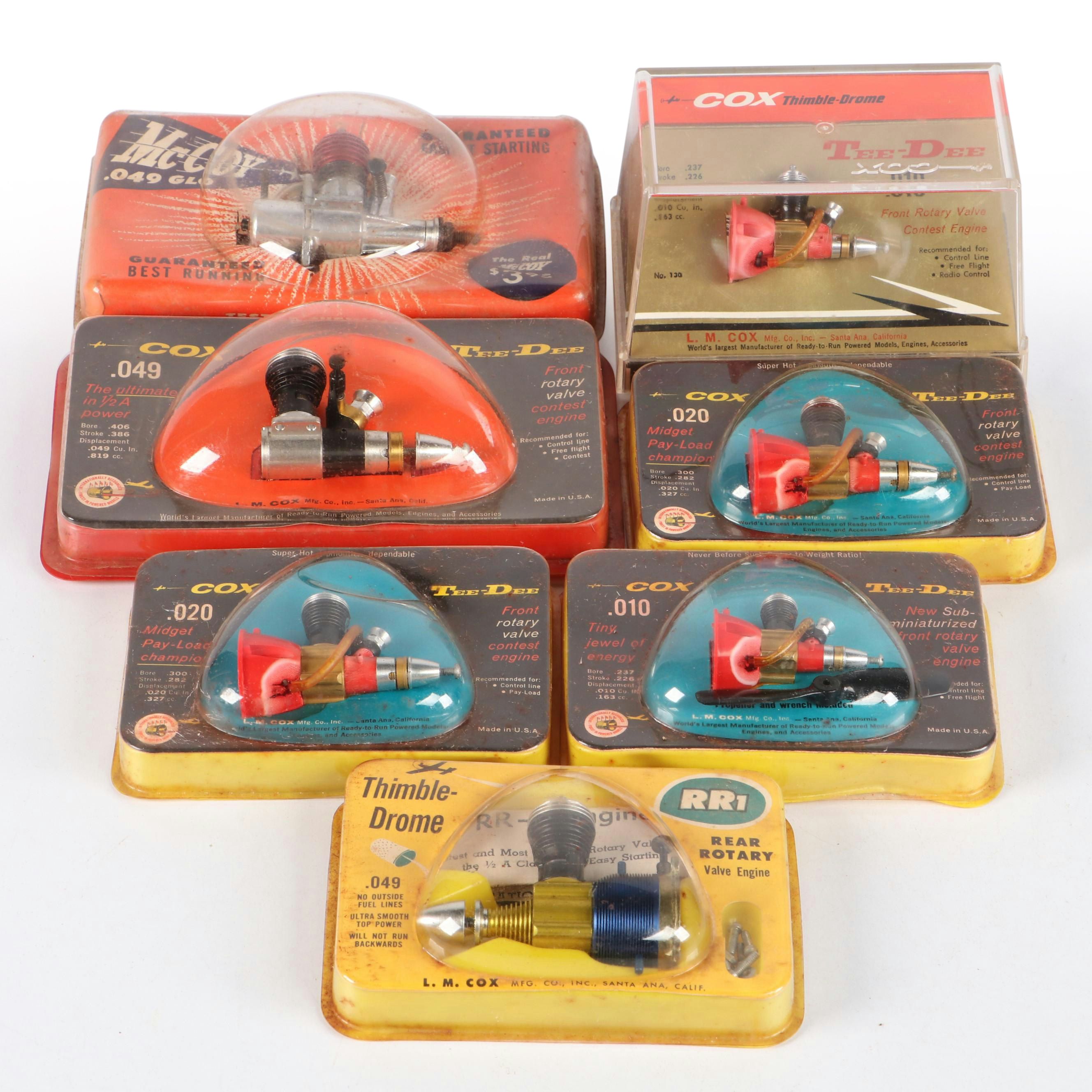 Cox "Tee-Dee .010," "RR-1," McCoy ".049 Glo" and More Airplane Model Engines