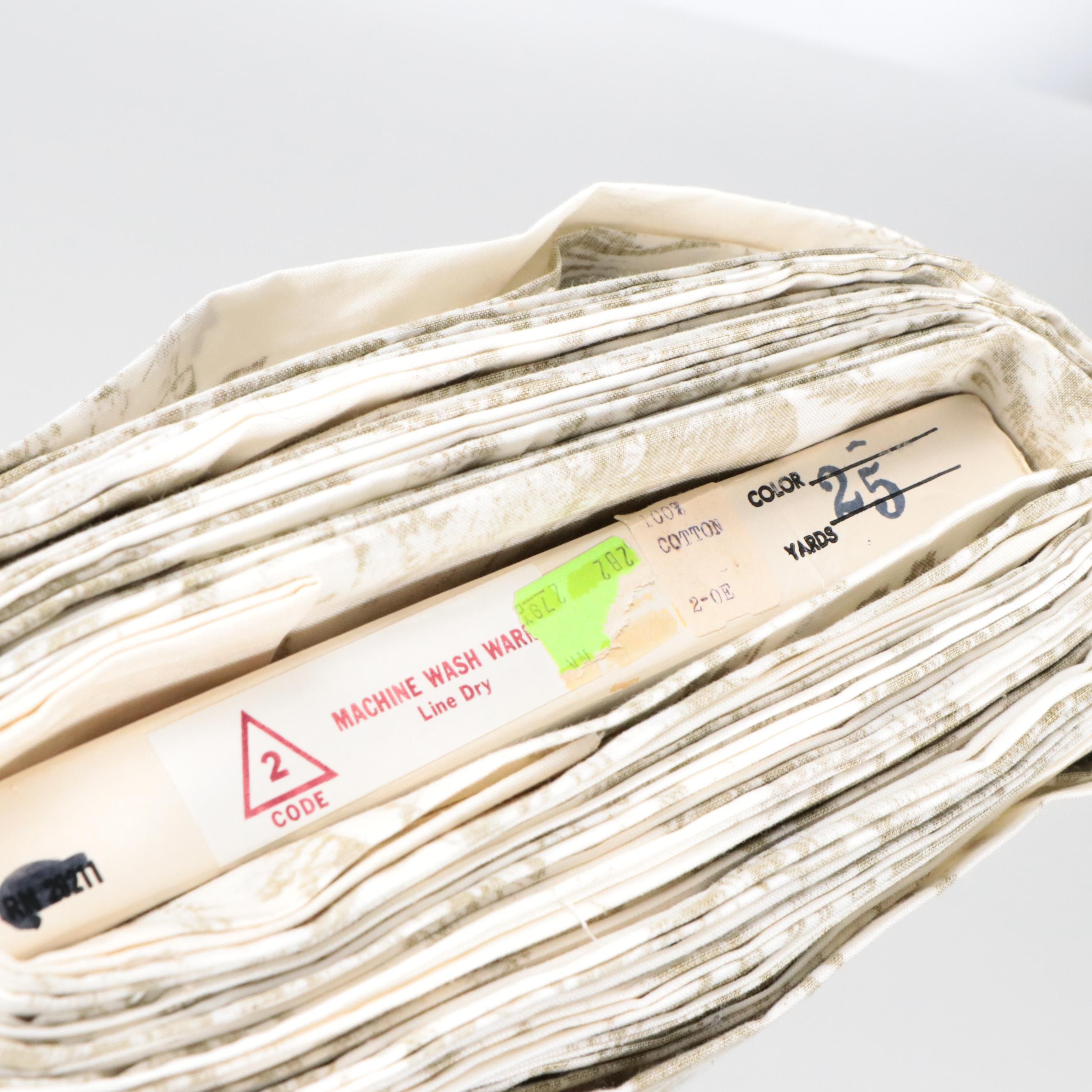 Schumacher's Williamsburg "Jones Toile" and More Partial Upholstery Fabric Bolts