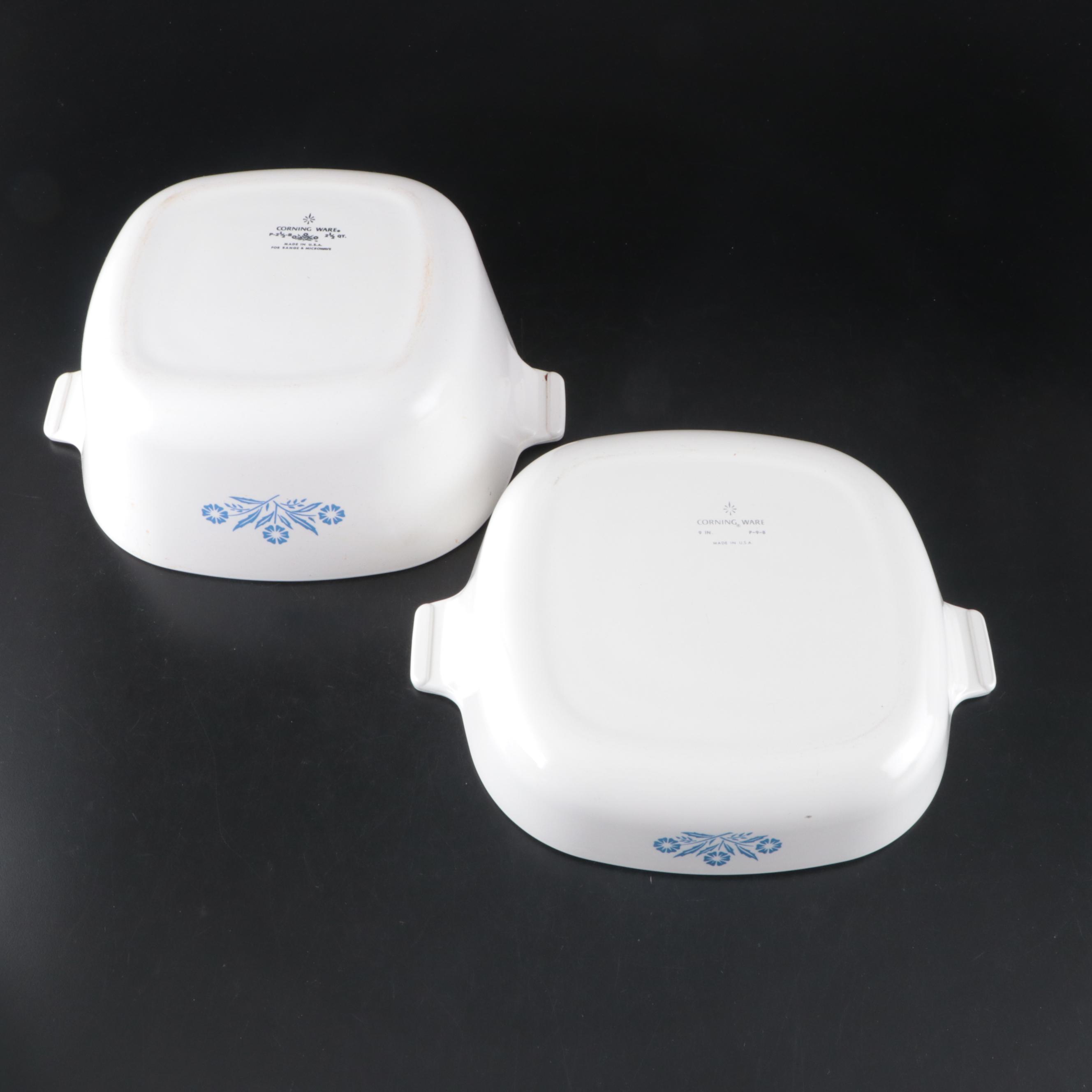 Corning Ware "Cornflower Blue" Casserole Dishes and Pots