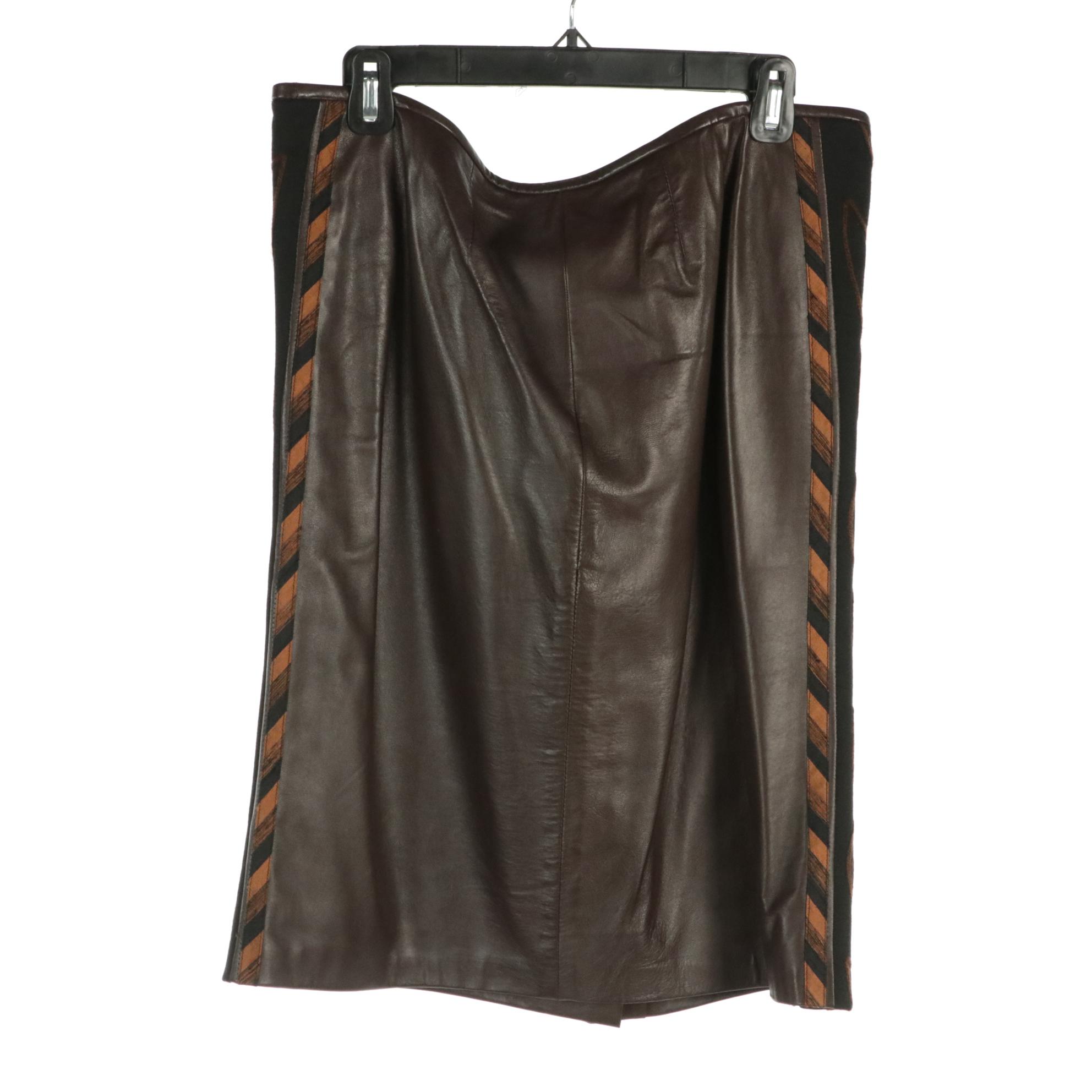 Nora Noh Leather Pant Suit and Julio César Leather Pant/Skirt Suit