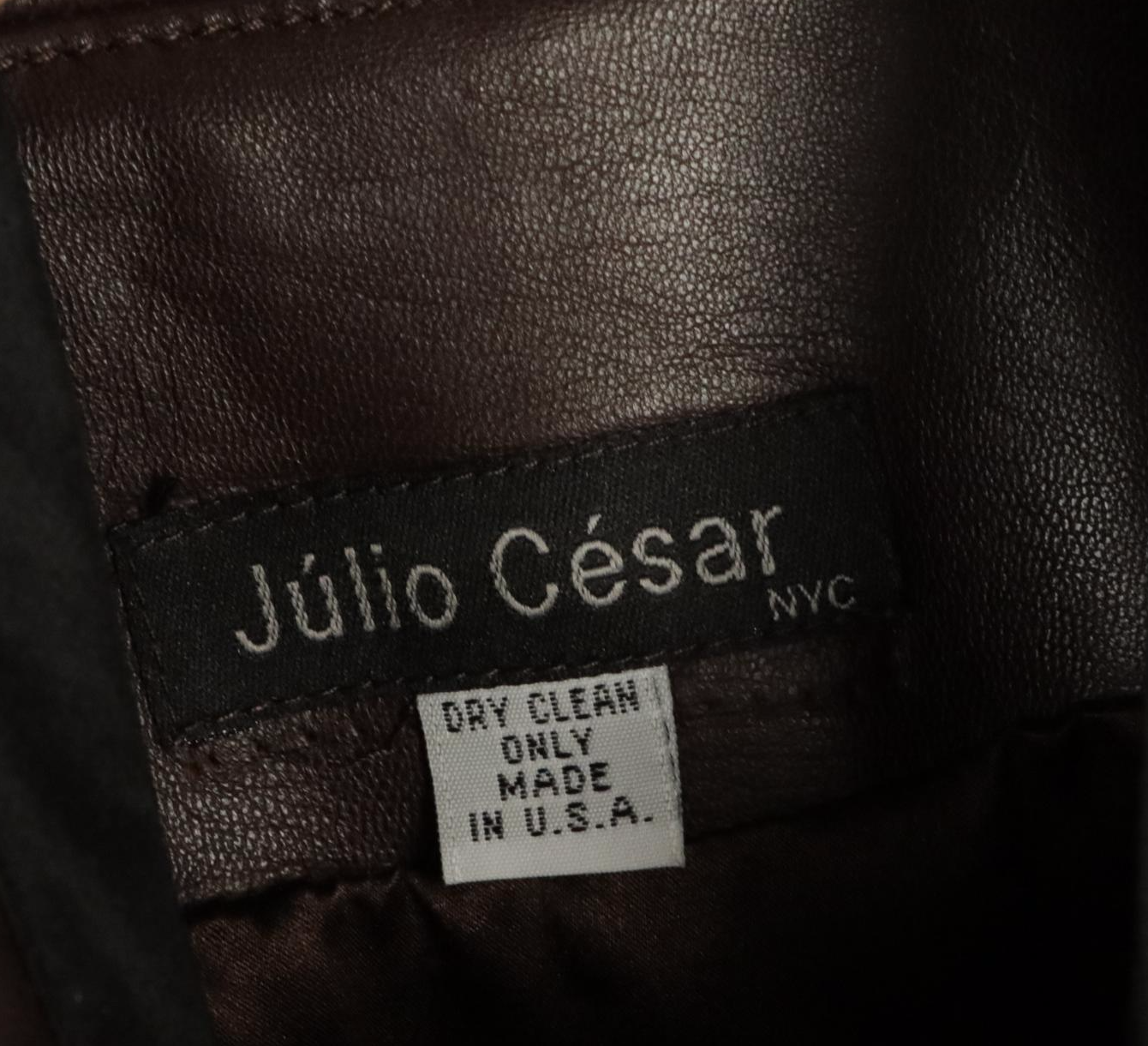 Nora Noh Leather Pant Suit and Julio César Leather Pant/Skirt Suit