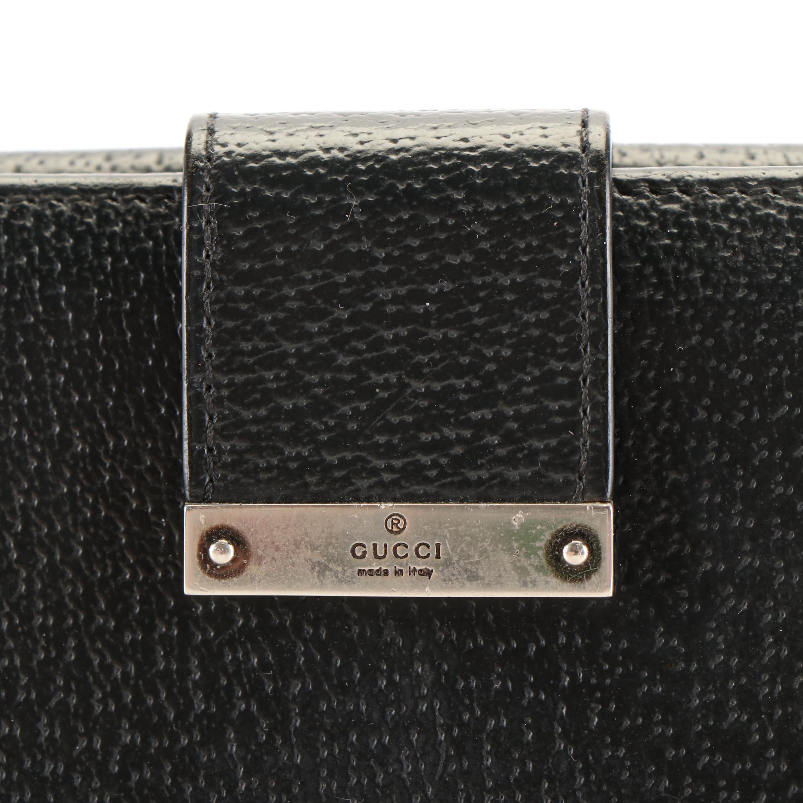 Gucci Continental Wallet in Black Leather