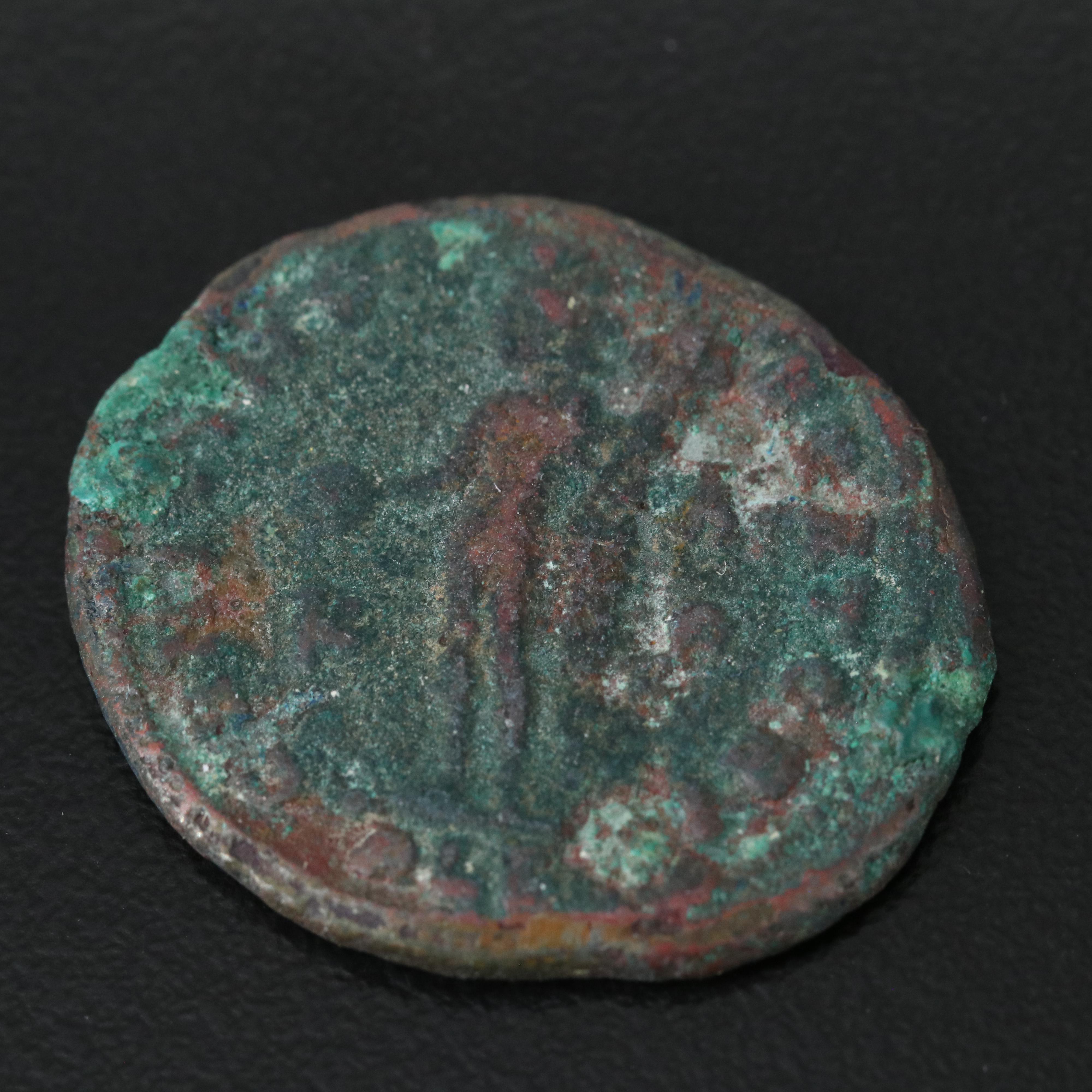 Ancient Roman Imperial Æ Follis Coin of Maximianus, ca. 301 A.D.