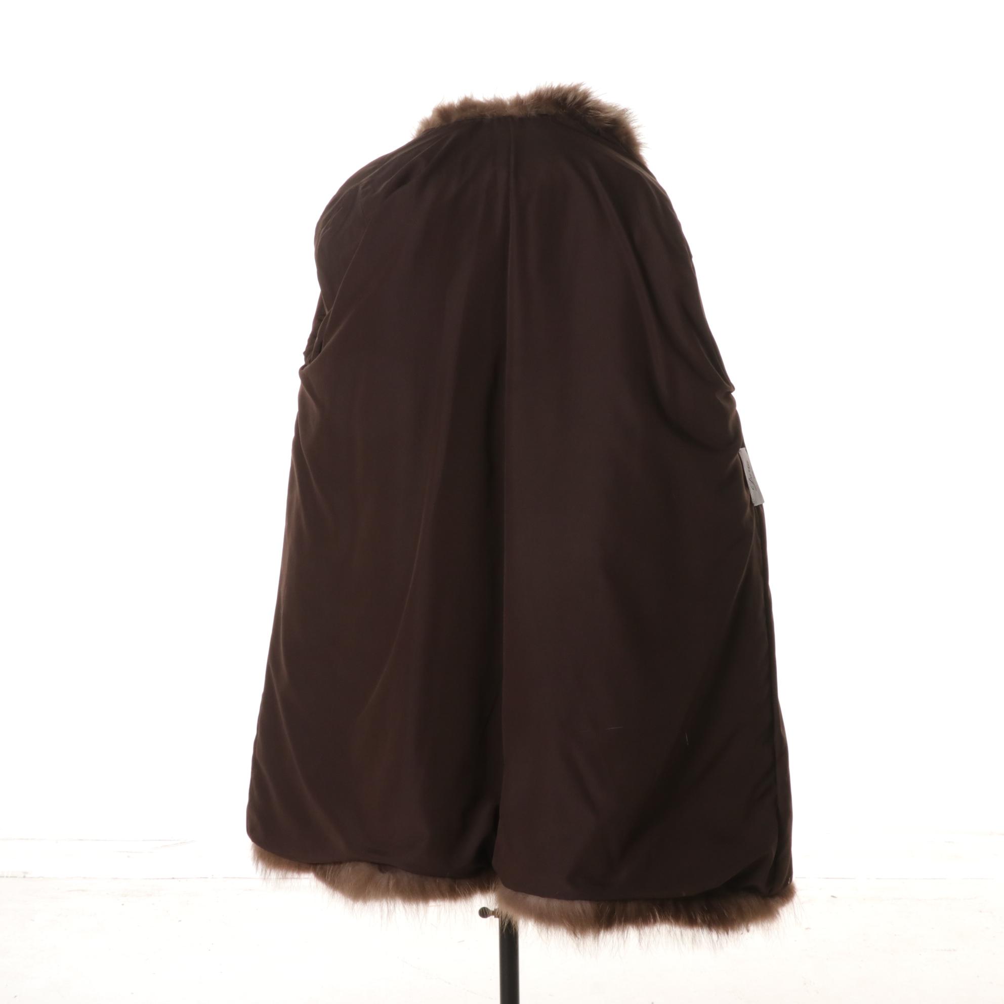 Italian Raccoon Fur Stroller by Daria Furs