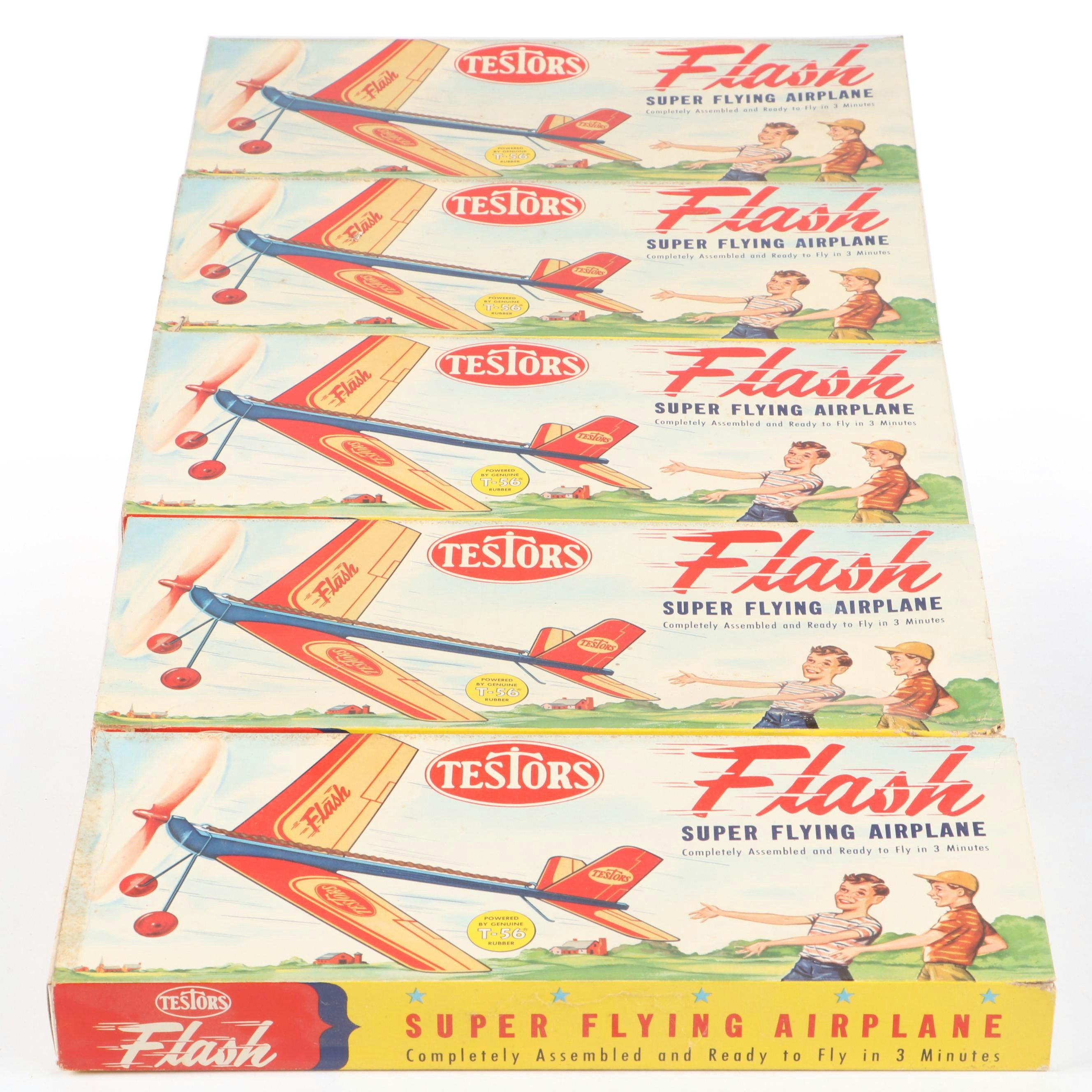 Testors "Flash" Super Flying Airplane Model Kits, 1970s
