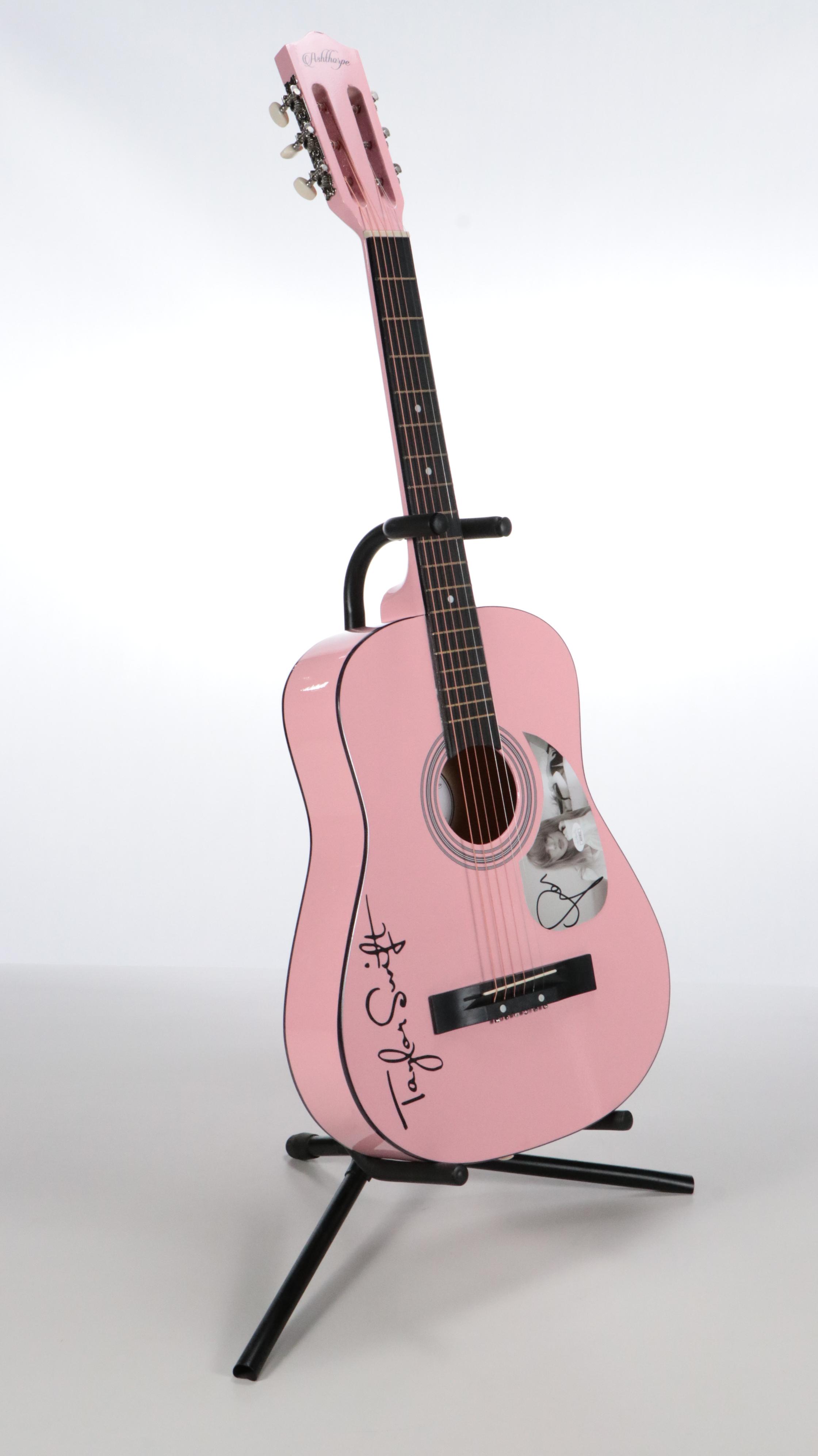 Taylor Swift Decal-Signed Ashthorpe Acoustic Guitar, JSA