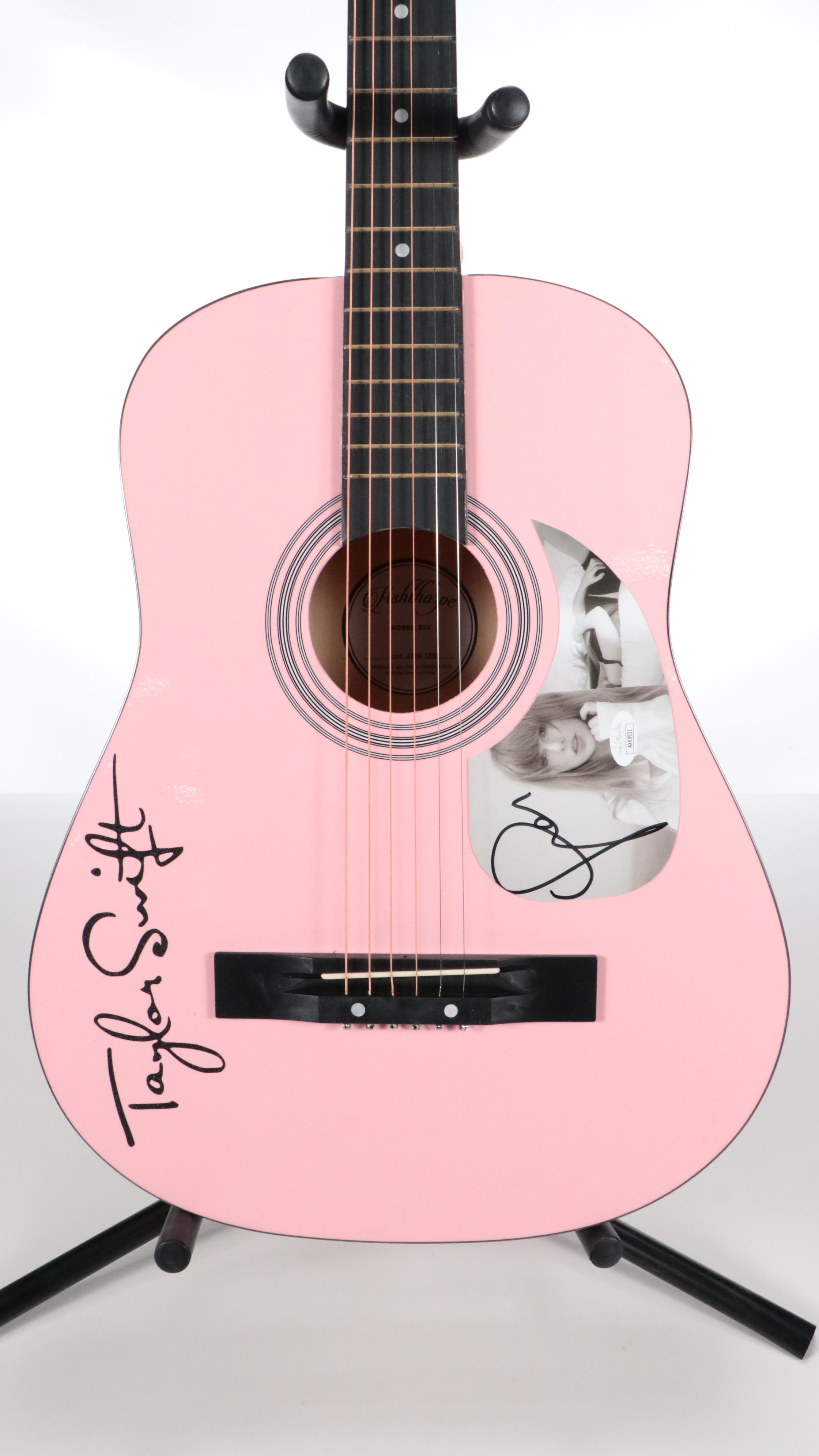 Taylor Swift Decal-Signed Ashthorpe Acoustic Guitar, JSA