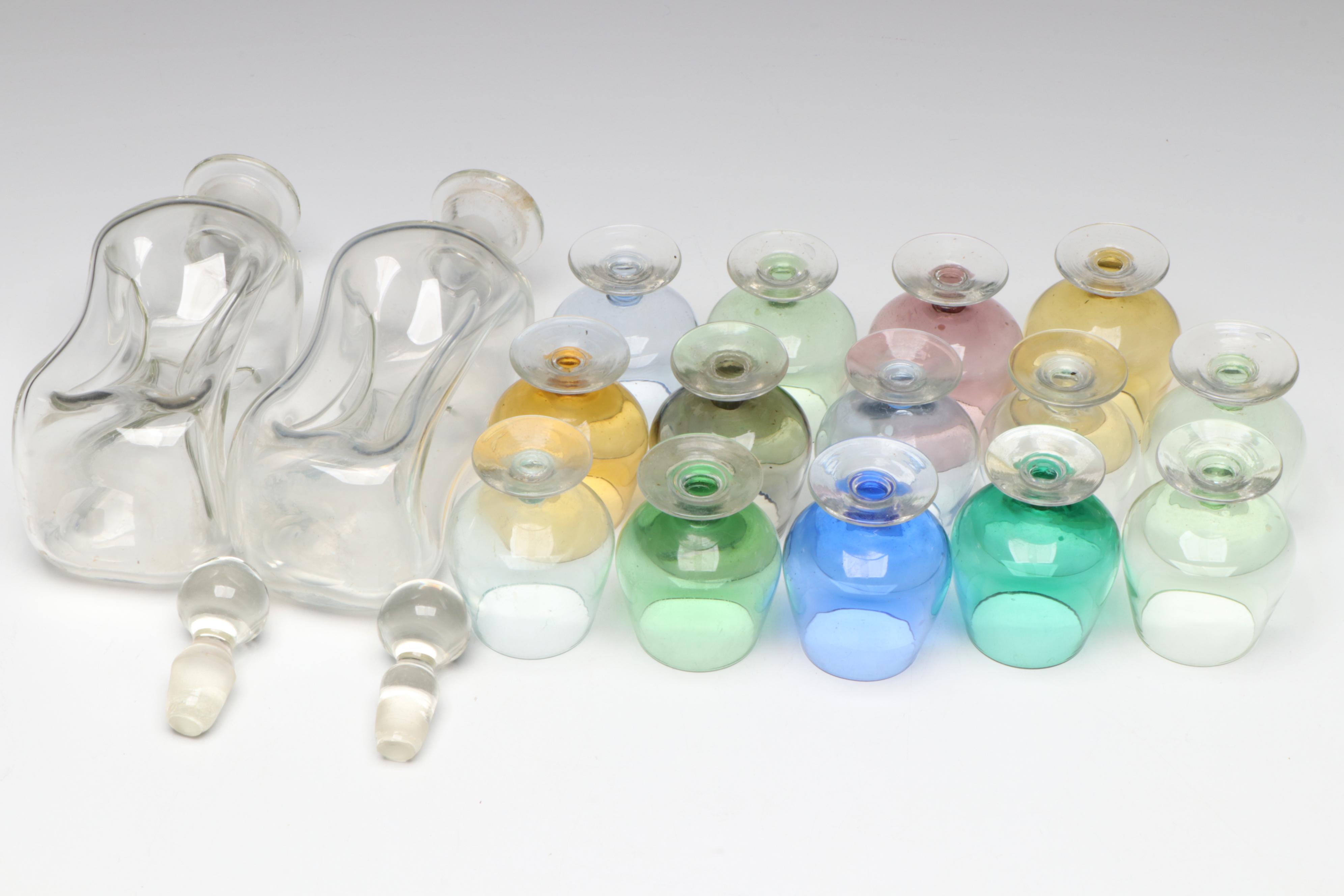 Cave à Liqueur with Uranium Glass Sniffers