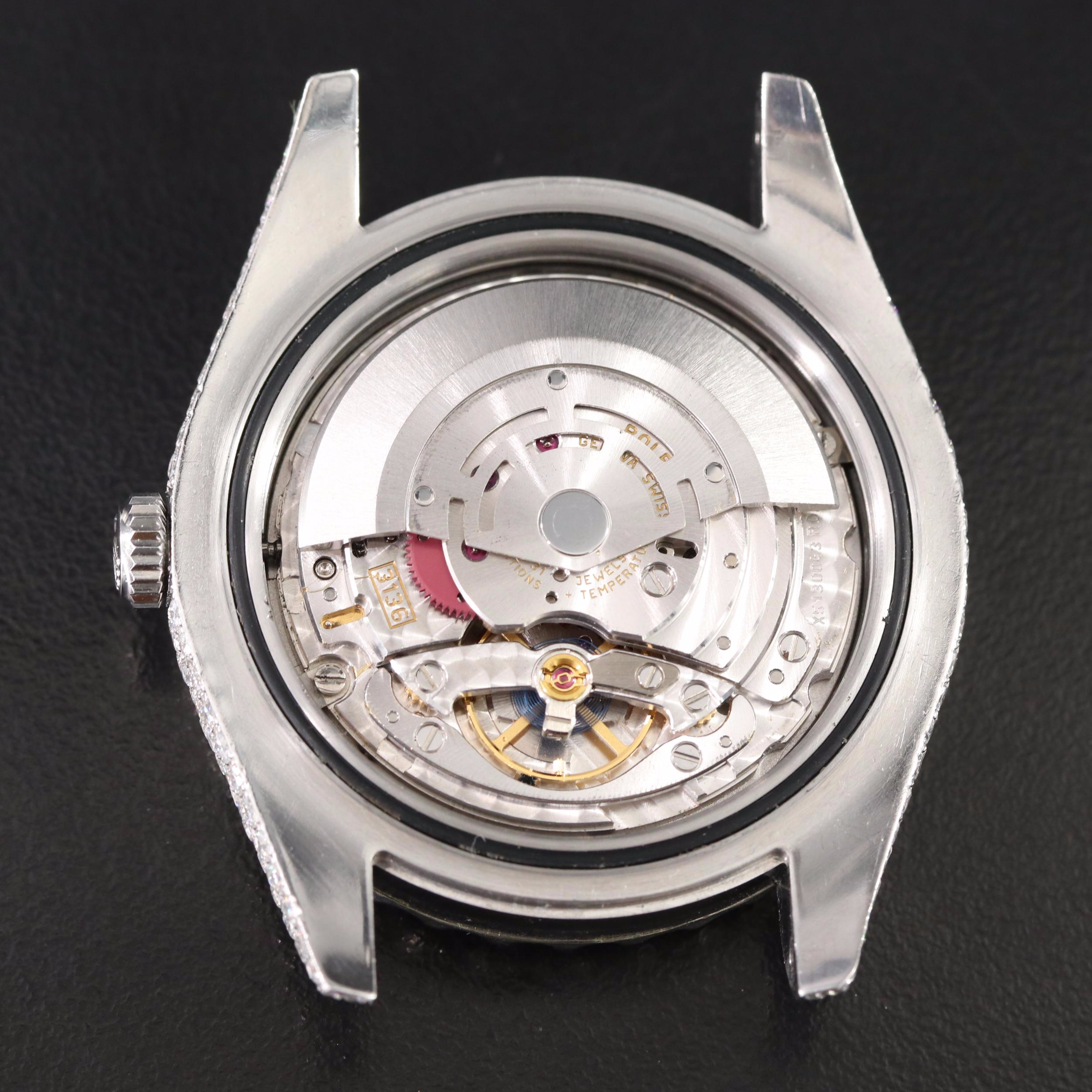 Rolex Datejust II ref.116334 Custom 9.50CTW Diamond Bezel & Dial Automatic Watch