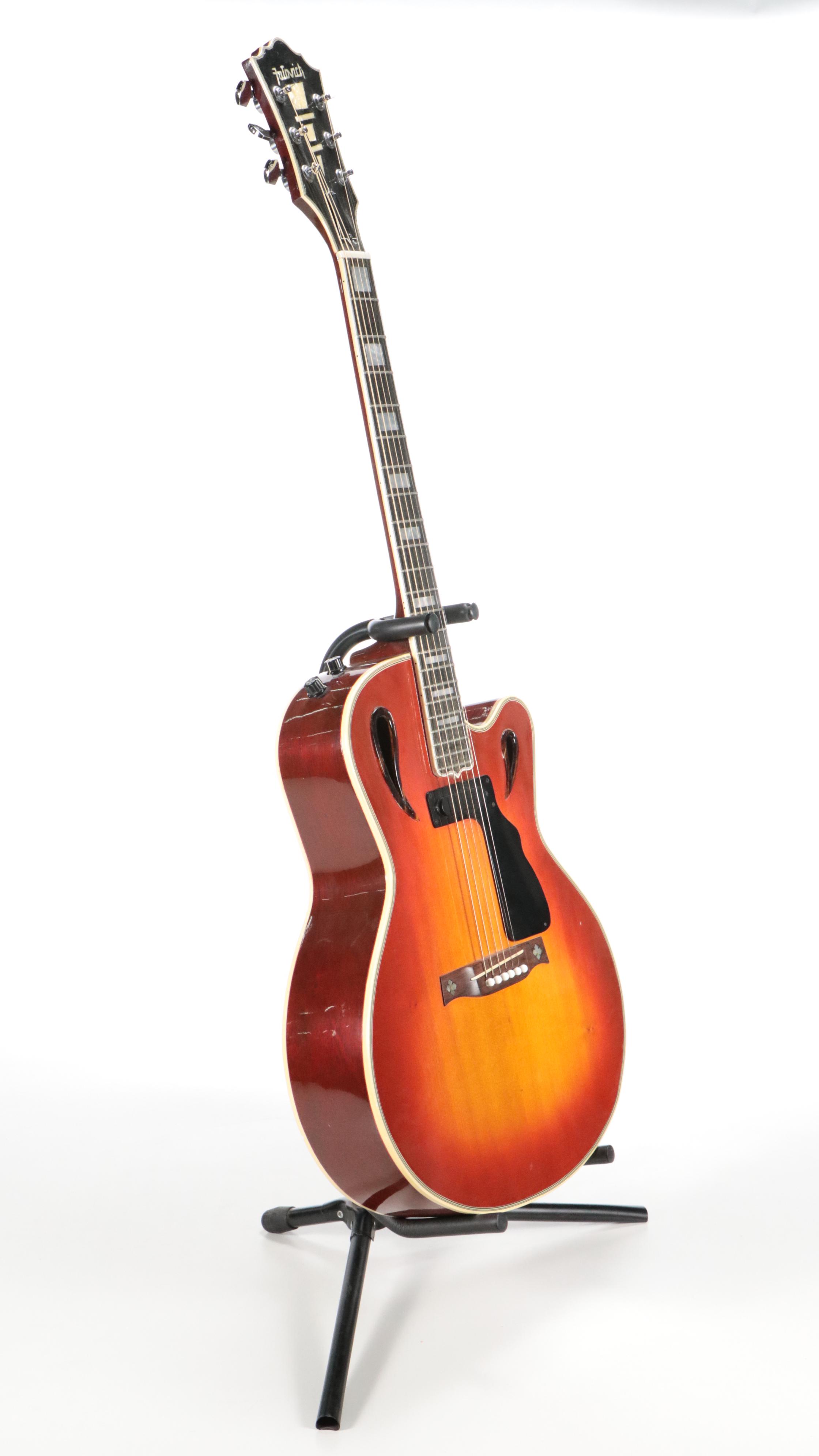 Guild Luthier Fedor Fatovich Cherry Burst Acoustic Electric Jazz Guitar