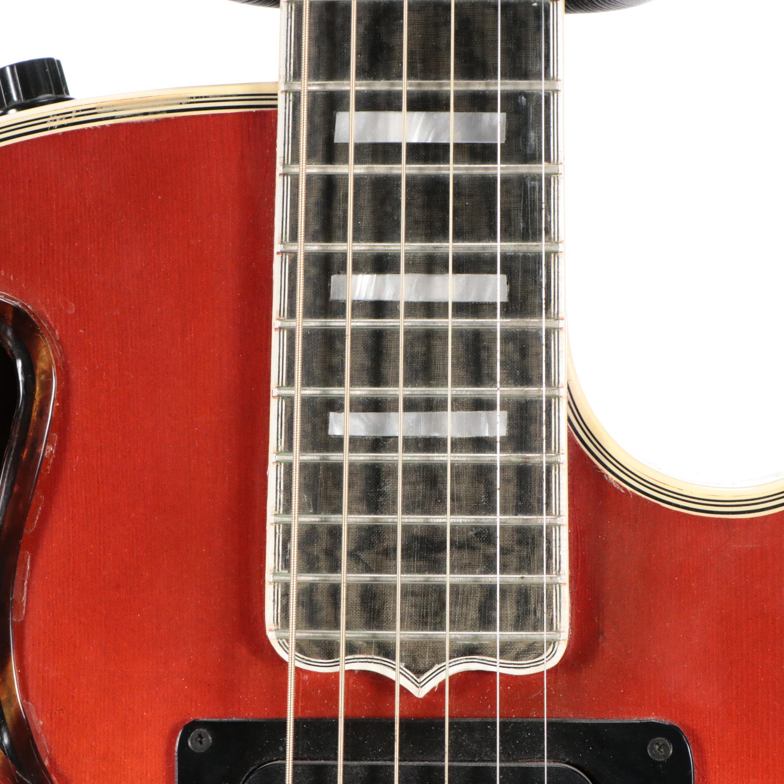 Guild Luthier Fedor Fatovich Cherry Burst Acoustic Electric Jazz Guitar