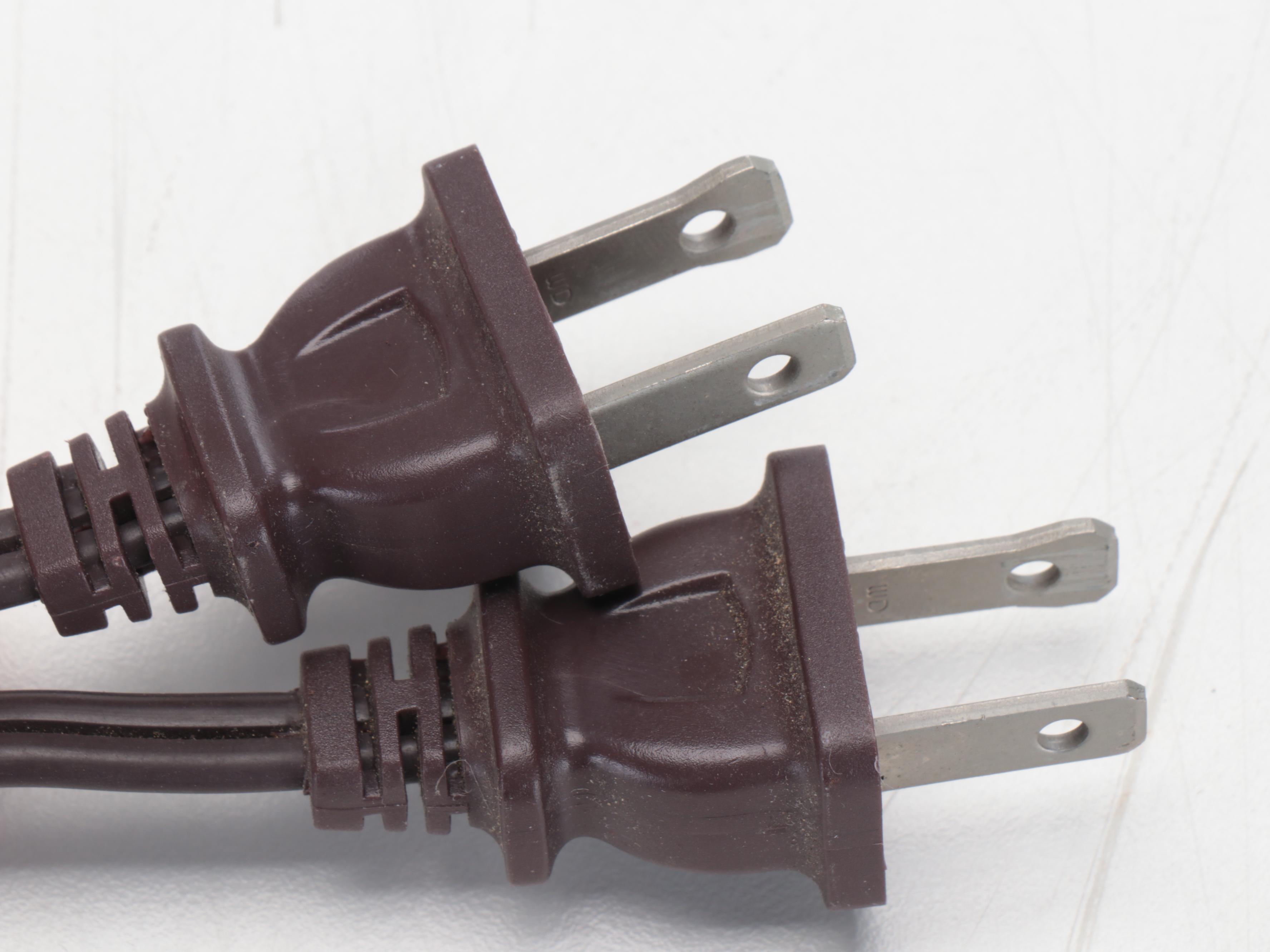 Pair of Majolica Style Vase Table Lamps, Vintage