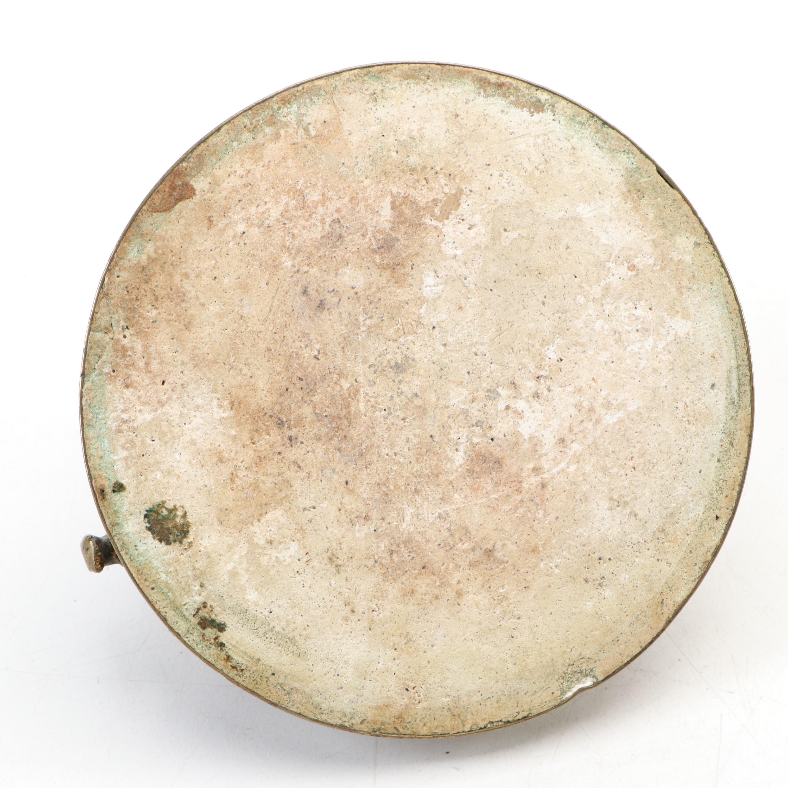 Art Nouveau Style Brass Wall Ornaments with Israel Museum Menorah and Pen Holder