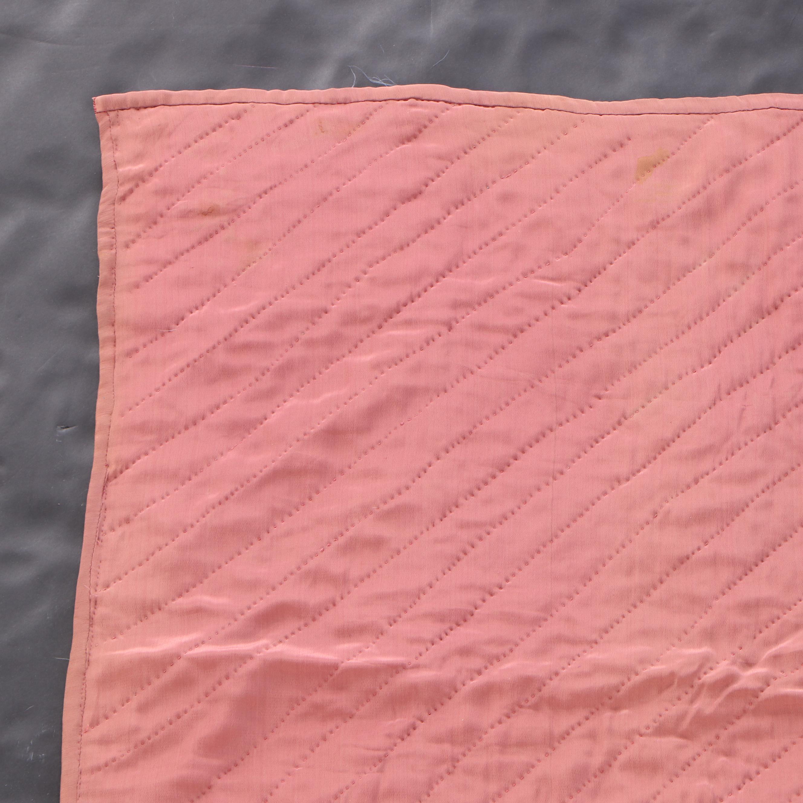 Victorian Handmade "Crazy Quilt" Appliqué and Embroidered Quilt