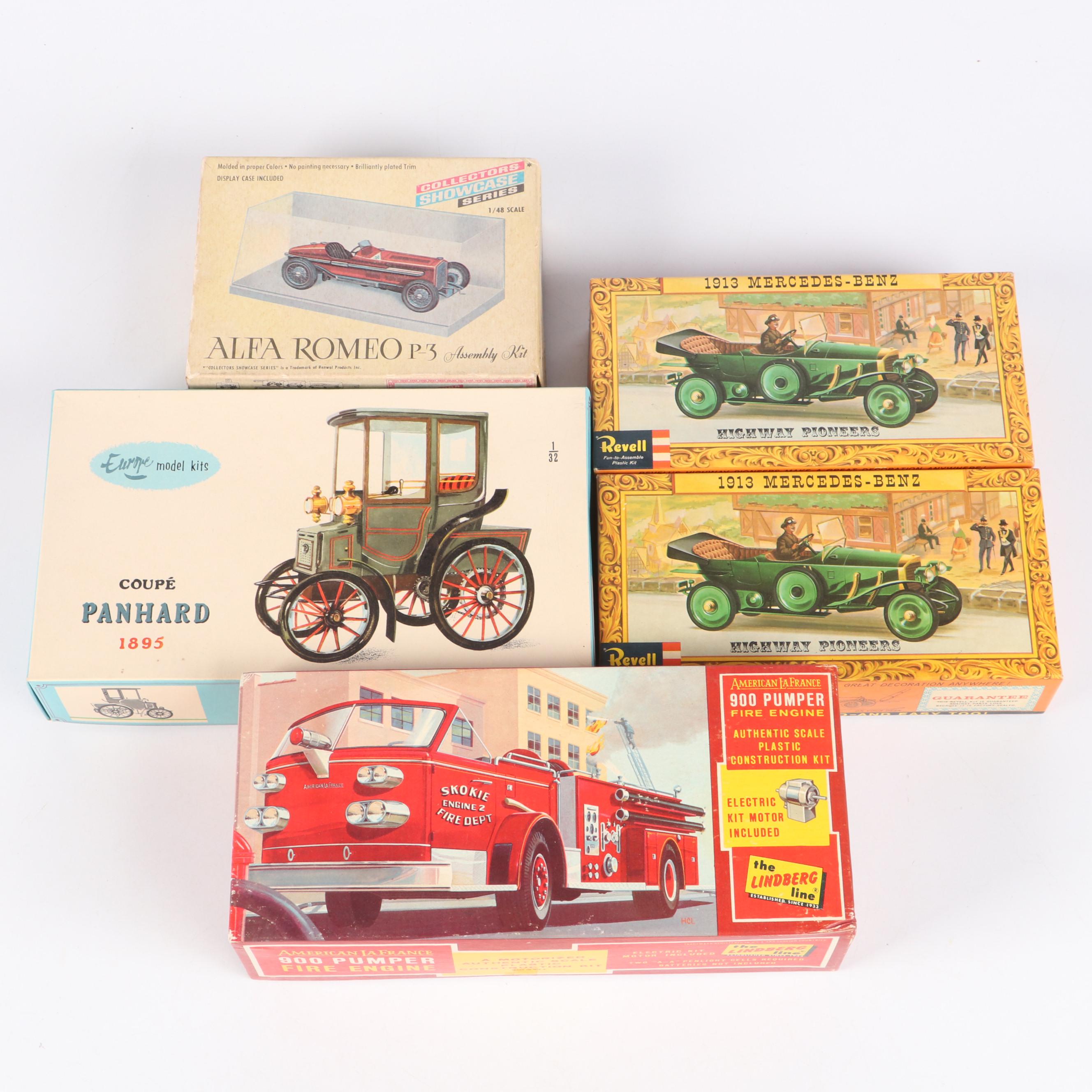 Revell "1913 Mercedes-Benz," Renwal "Alfa Romeo P-3" and More Car Model Kits