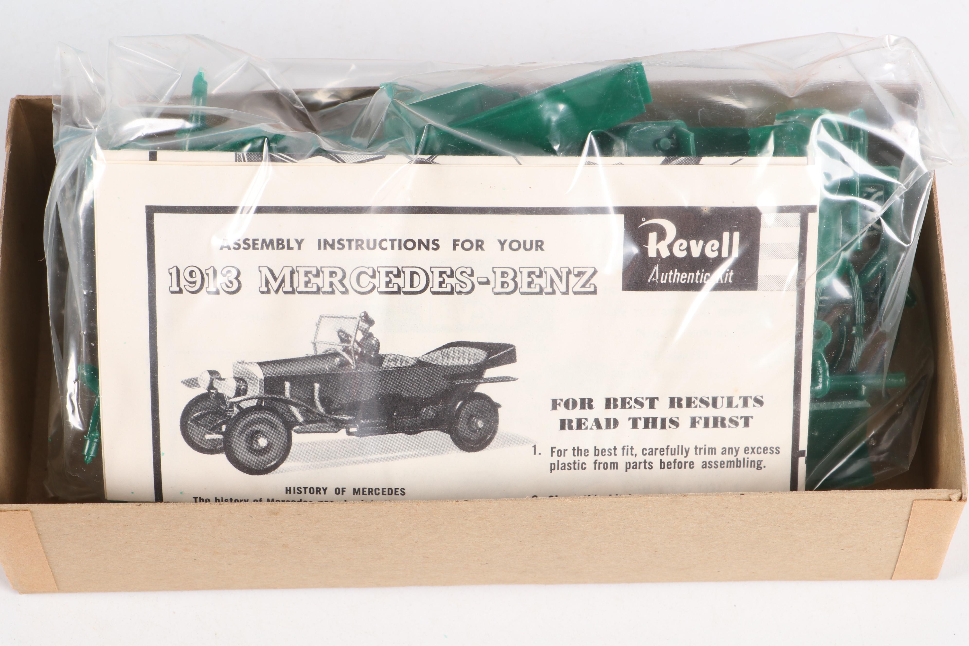Revell "1913 Mercedes-Benz," Renwal "Alfa Romeo P-3" and More Car Model Kits