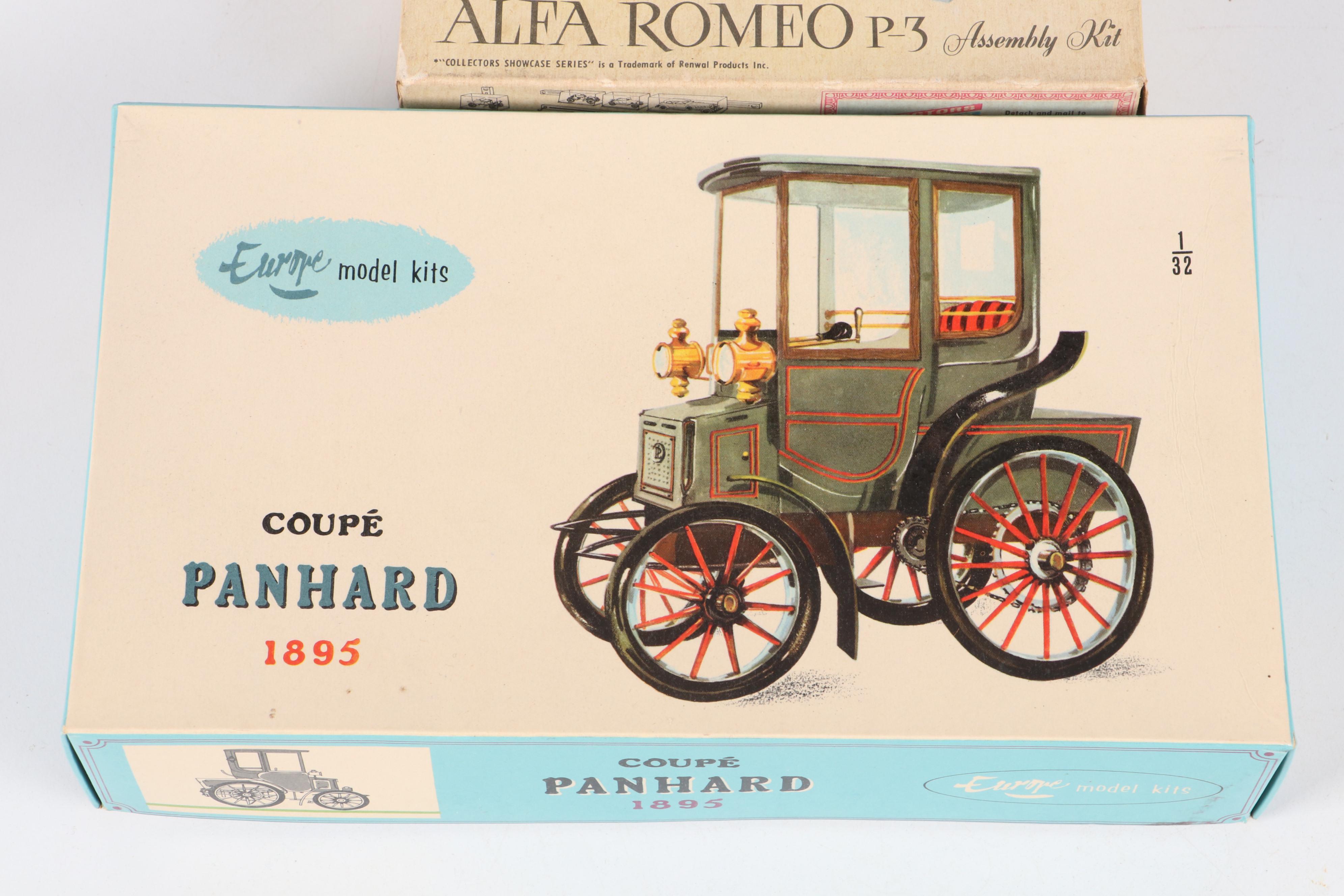 Revell "1913 Mercedes-Benz," Renwal "Alfa Romeo P-3" and More Car Model Kits