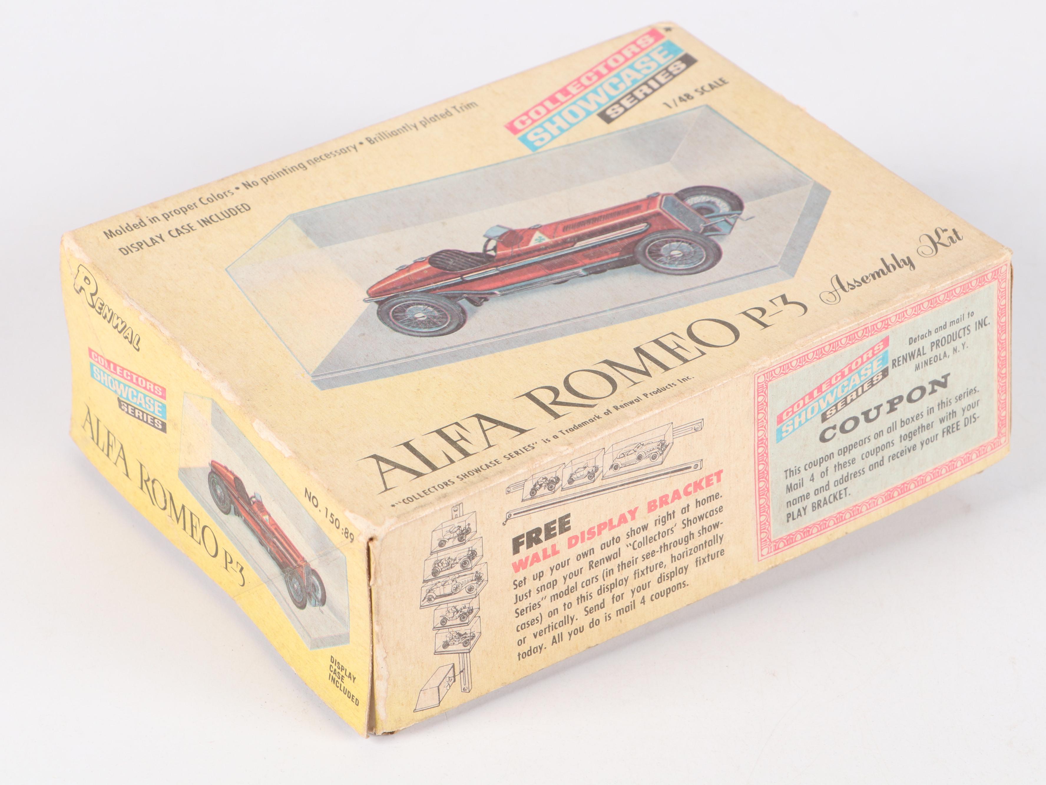 Revell "1913 Mercedes-Benz," Renwal "Alfa Romeo P-3" and More Car Model Kits