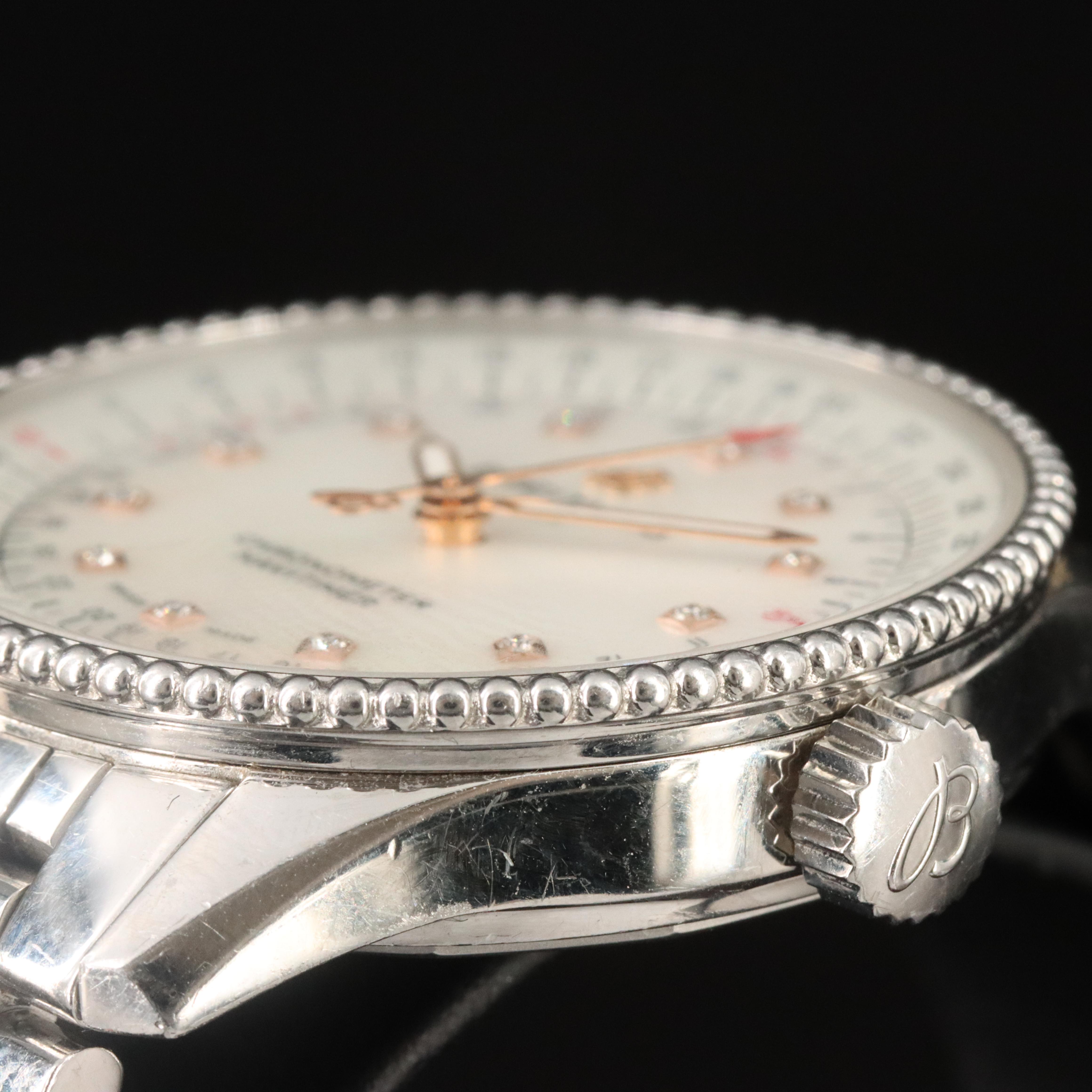 2021 Breitling Mother-of-Pearl Diamond Dial Navitimer Watch