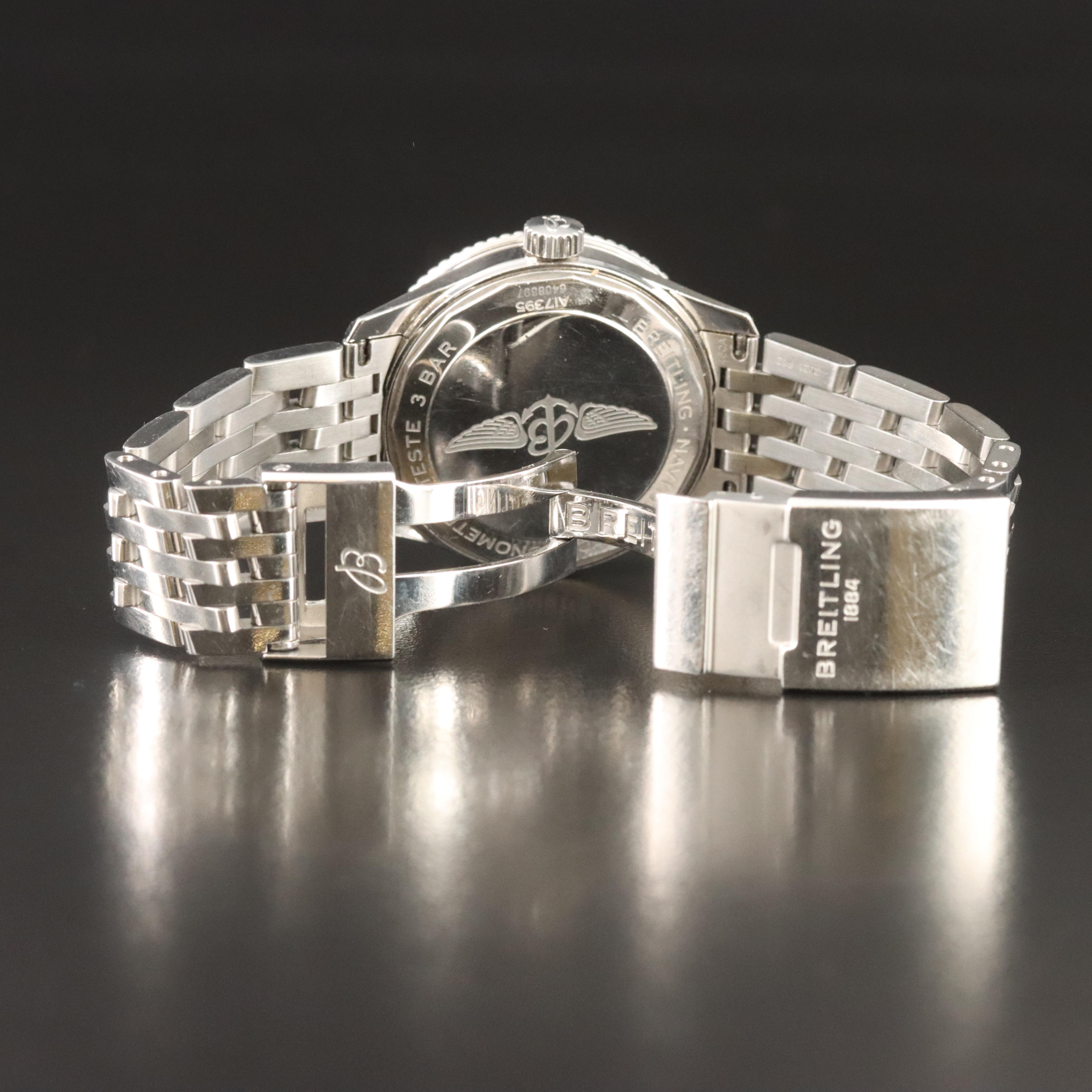 2021 Breitling Mother-of-Pearl Diamond Dial Navitimer Watch