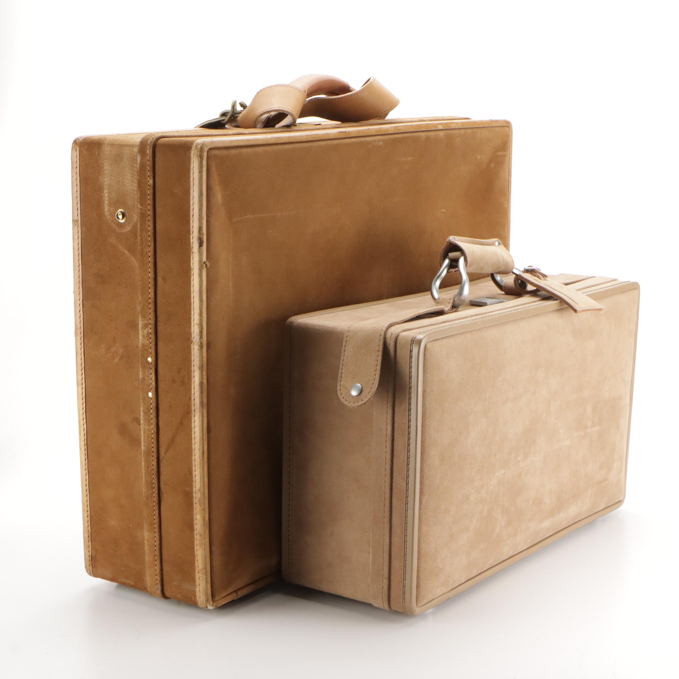 Hartmann Vintage Suede Hard-Shell Luggage Cases