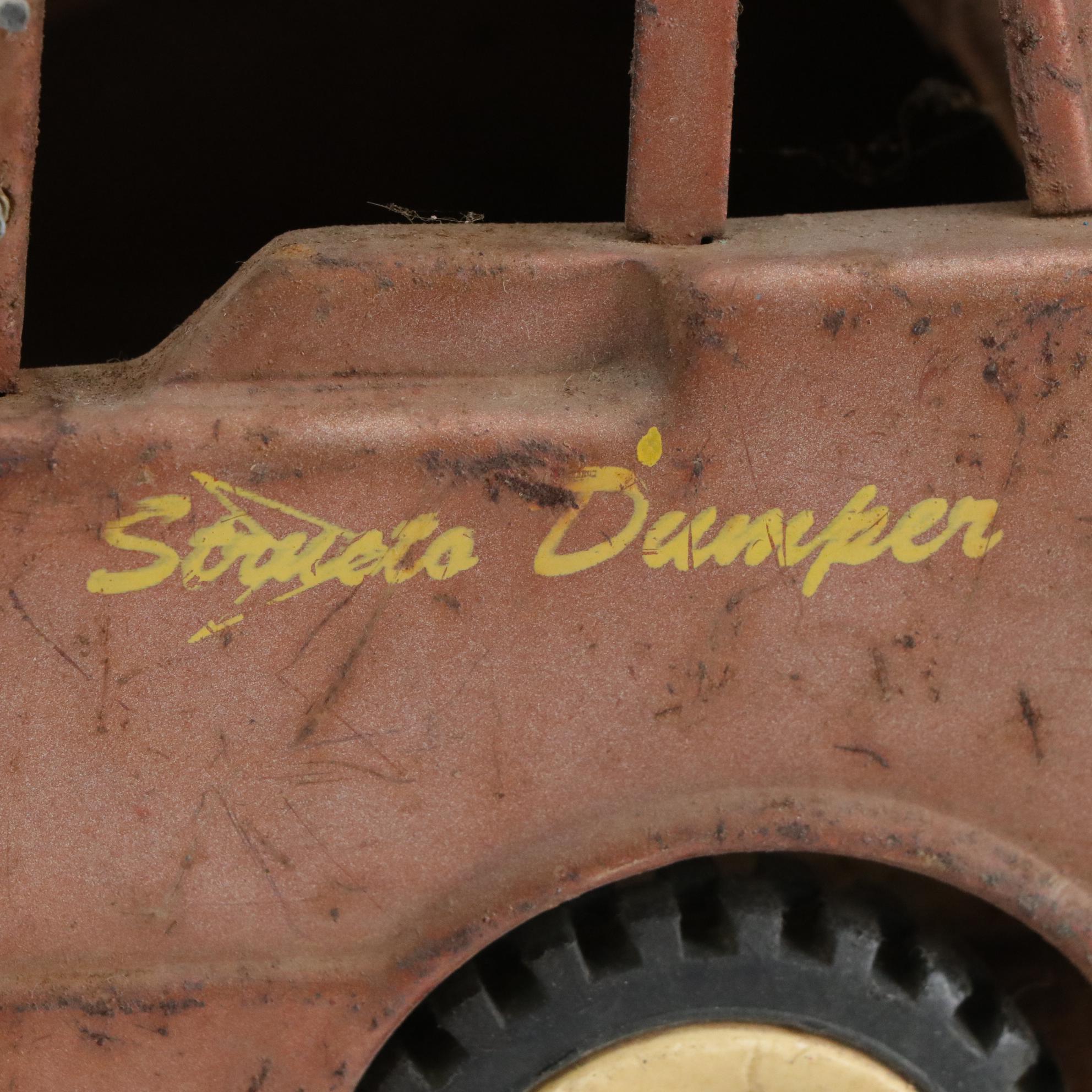 Structo Pressed Steel Dump Truck & Other Diecast Toys