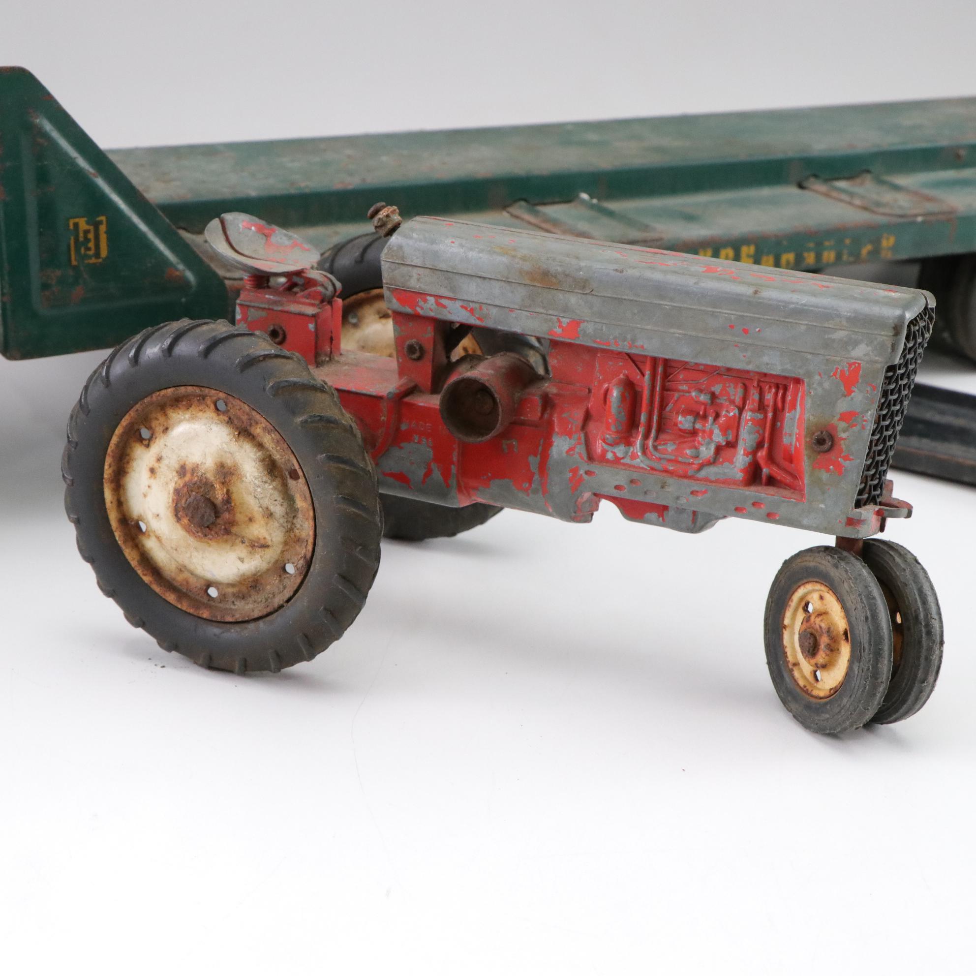 Structo Pressed Steel Dump Truck & Other Diecast Toys