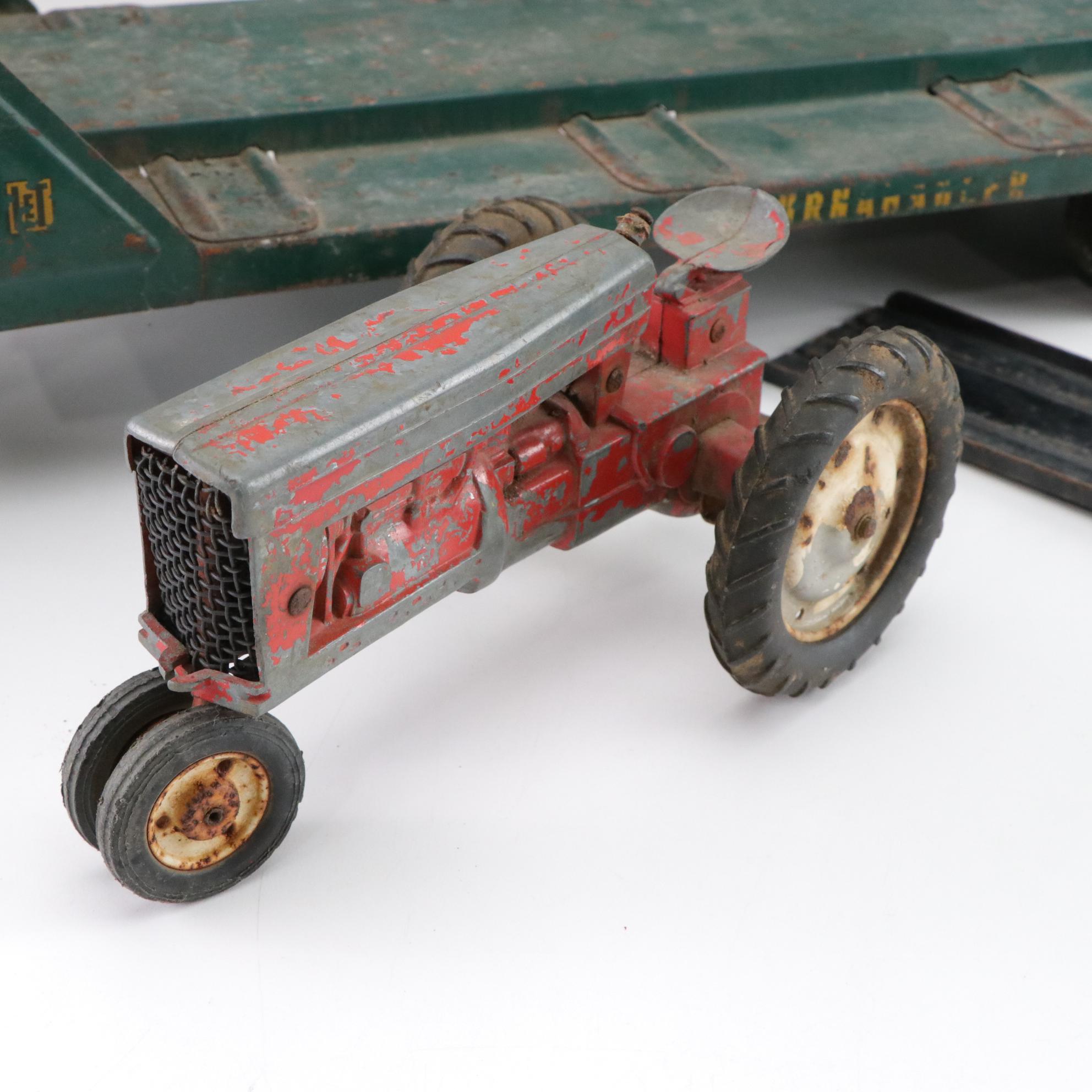 Structo Pressed Steel Dump Truck & Other Diecast Toys