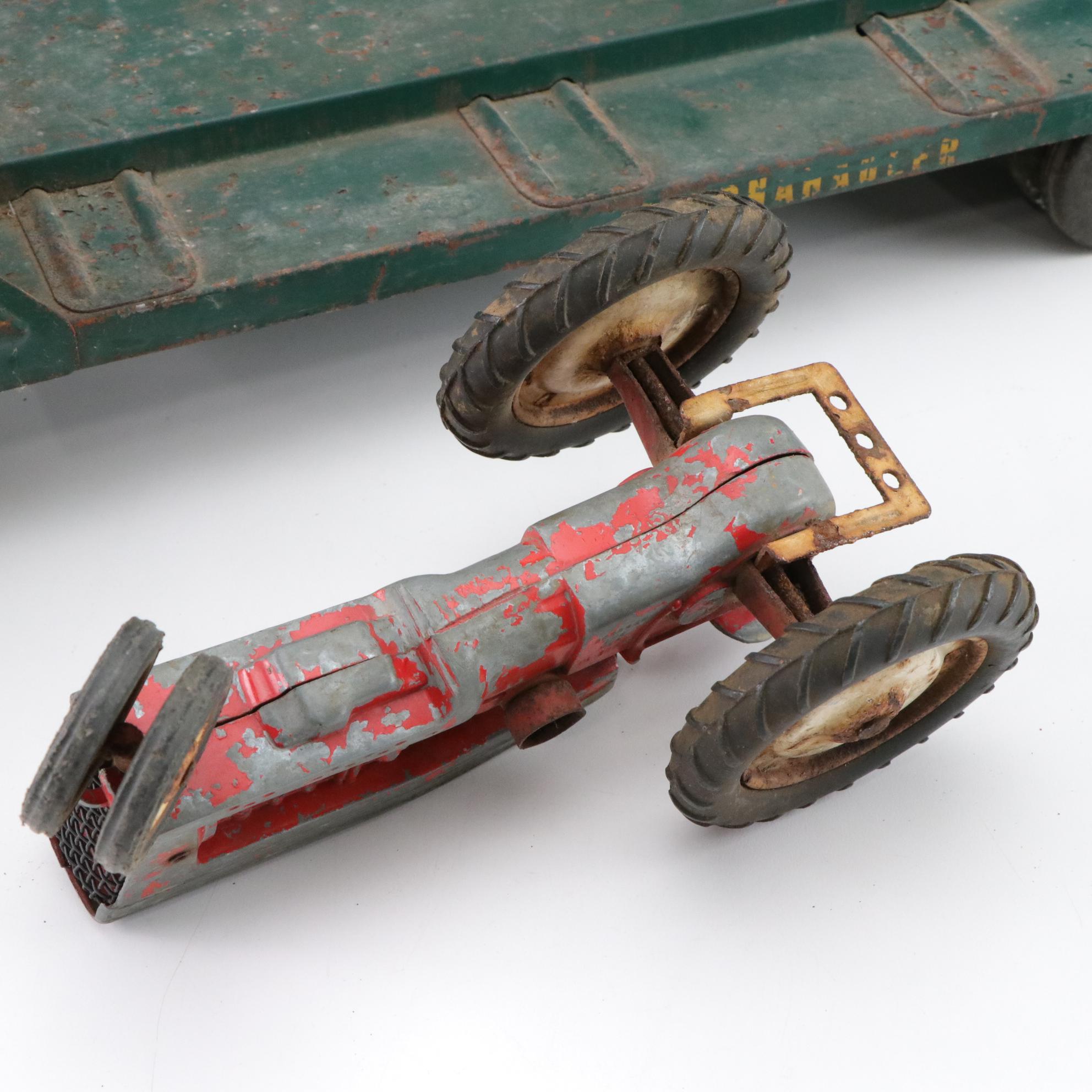 Structo Pressed Steel Dump Truck & Other Diecast Toys