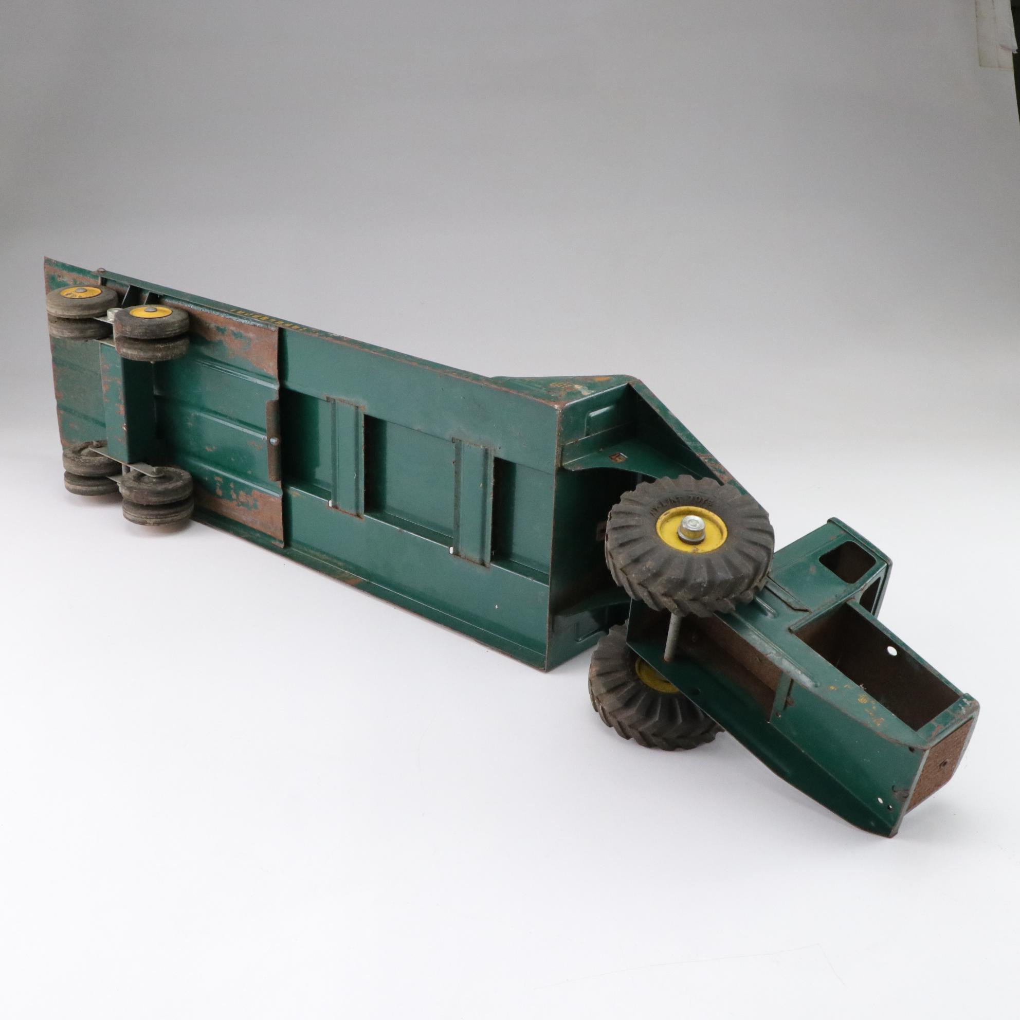 Structo Pressed Steel Dump Truck & Other Diecast Toys