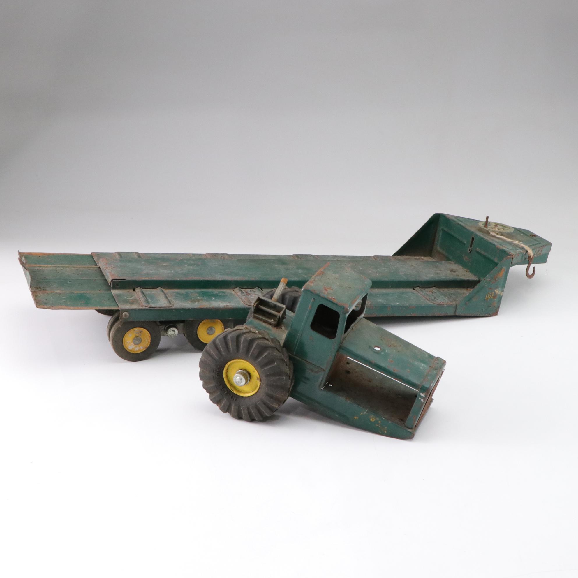 Structo Pressed Steel Dump Truck & Other Diecast Toys