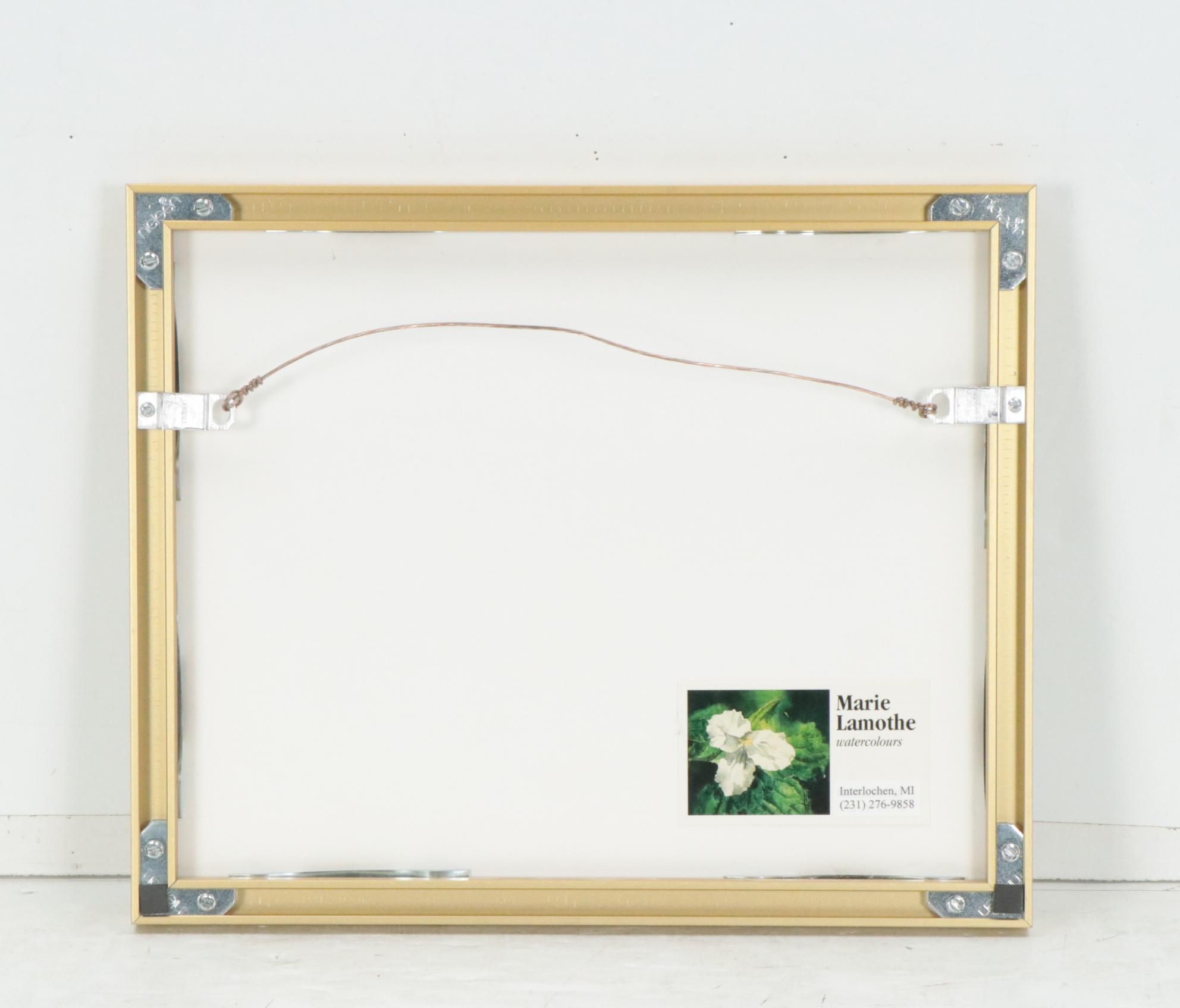 Marie Lamothe Watercolor Painting of Flower