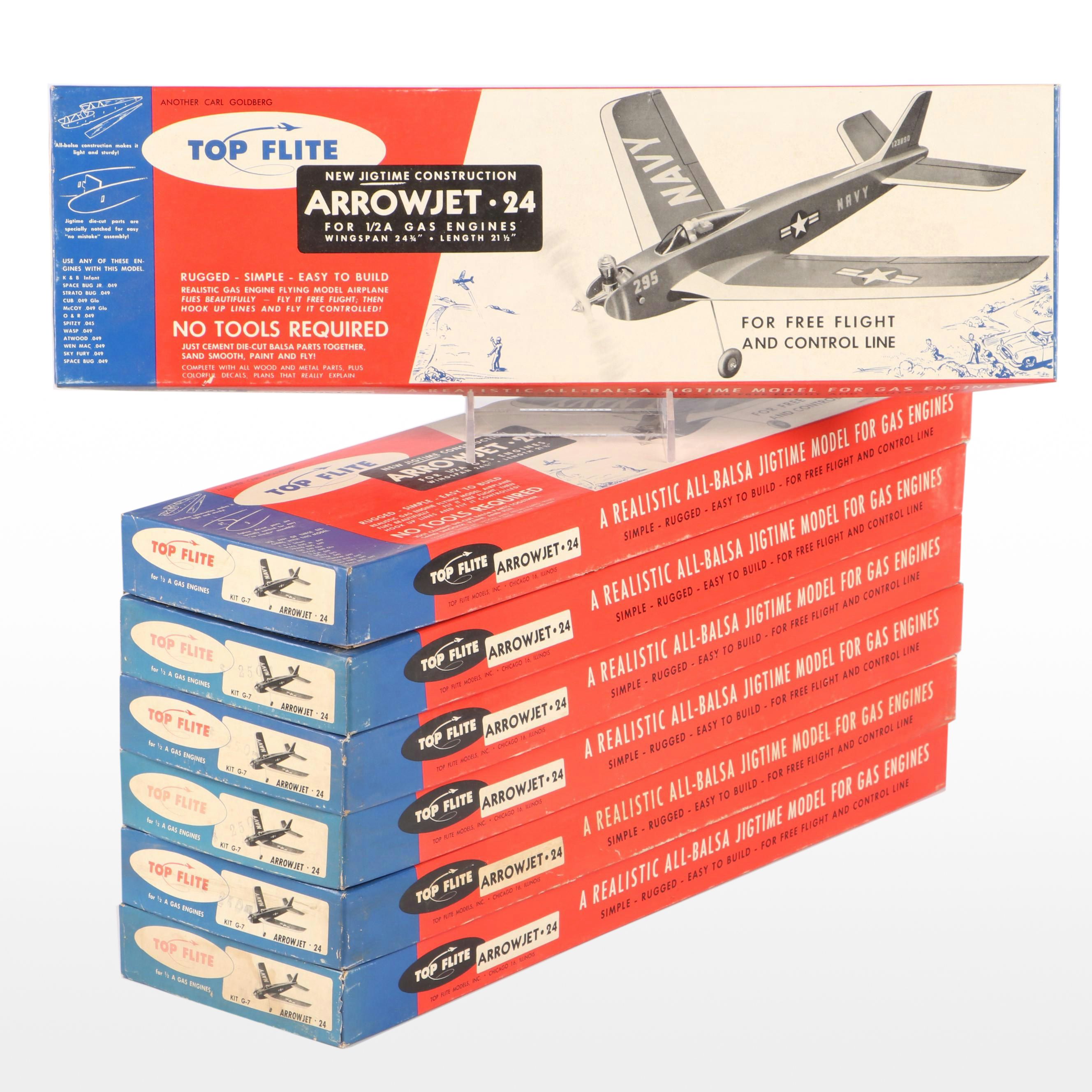Top Flite "Arrowjet 24" Airplane Model Kits, Mid-20th Century