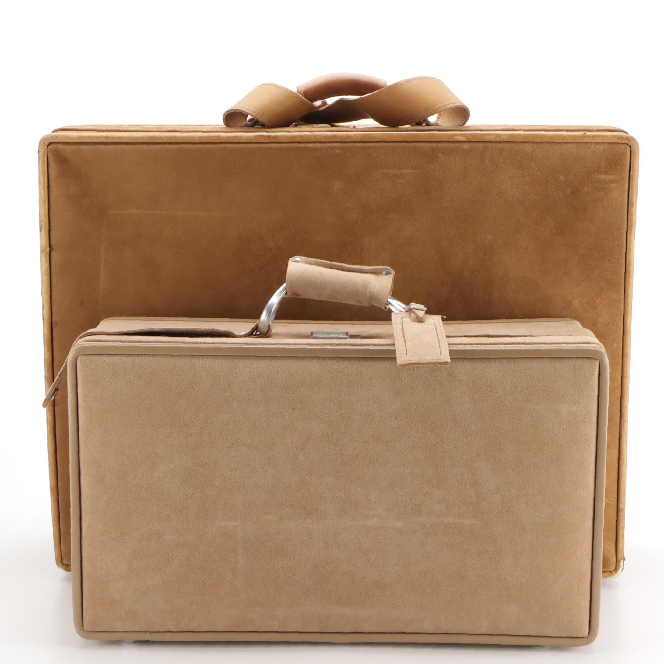 Hartmann Vintage Suede Hard-Shell Luggage Cases
