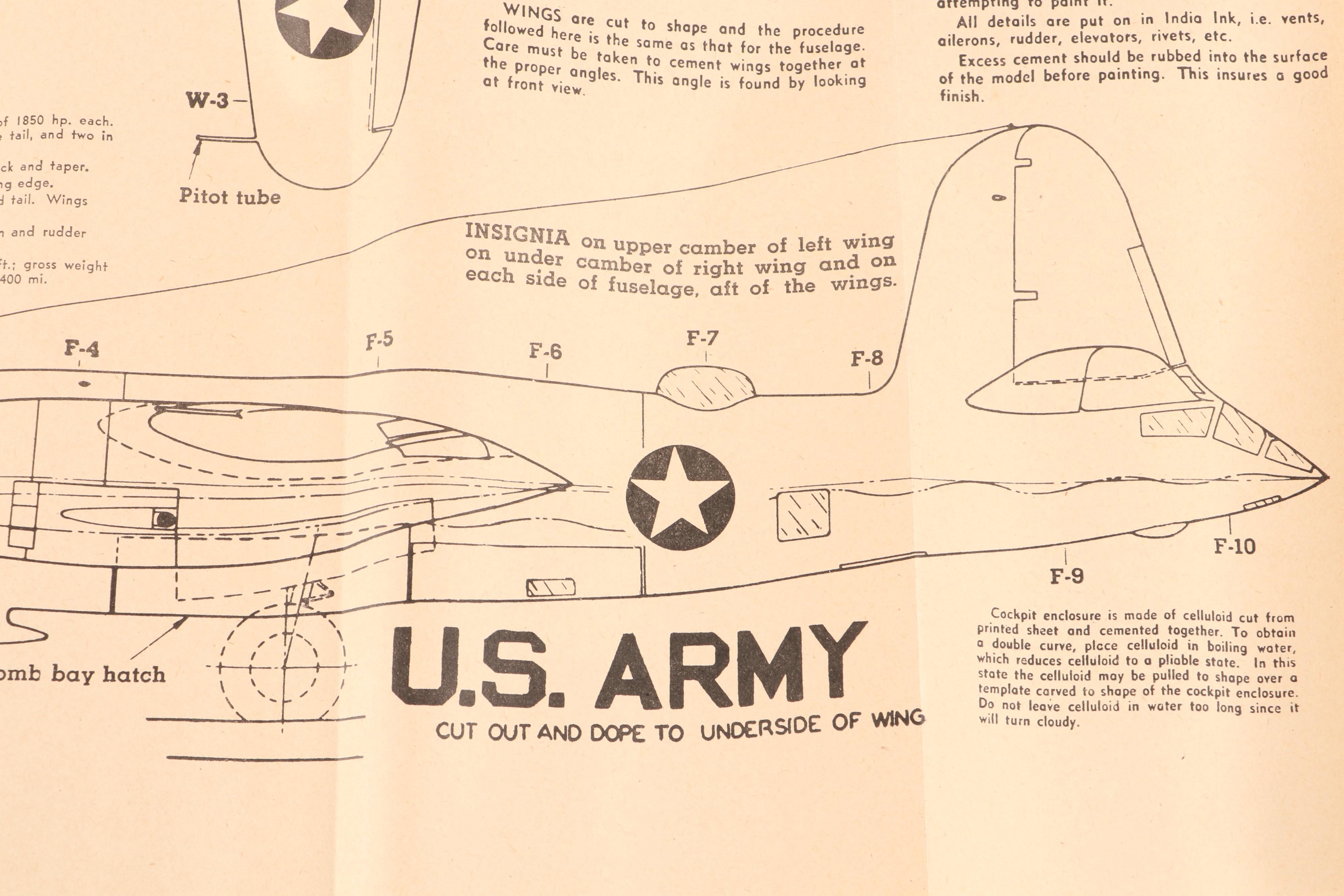 Quick 8-Up "F7U Cutlass," "F-86 Sabre" and More Airplane Model Kits, Mid-20th C.