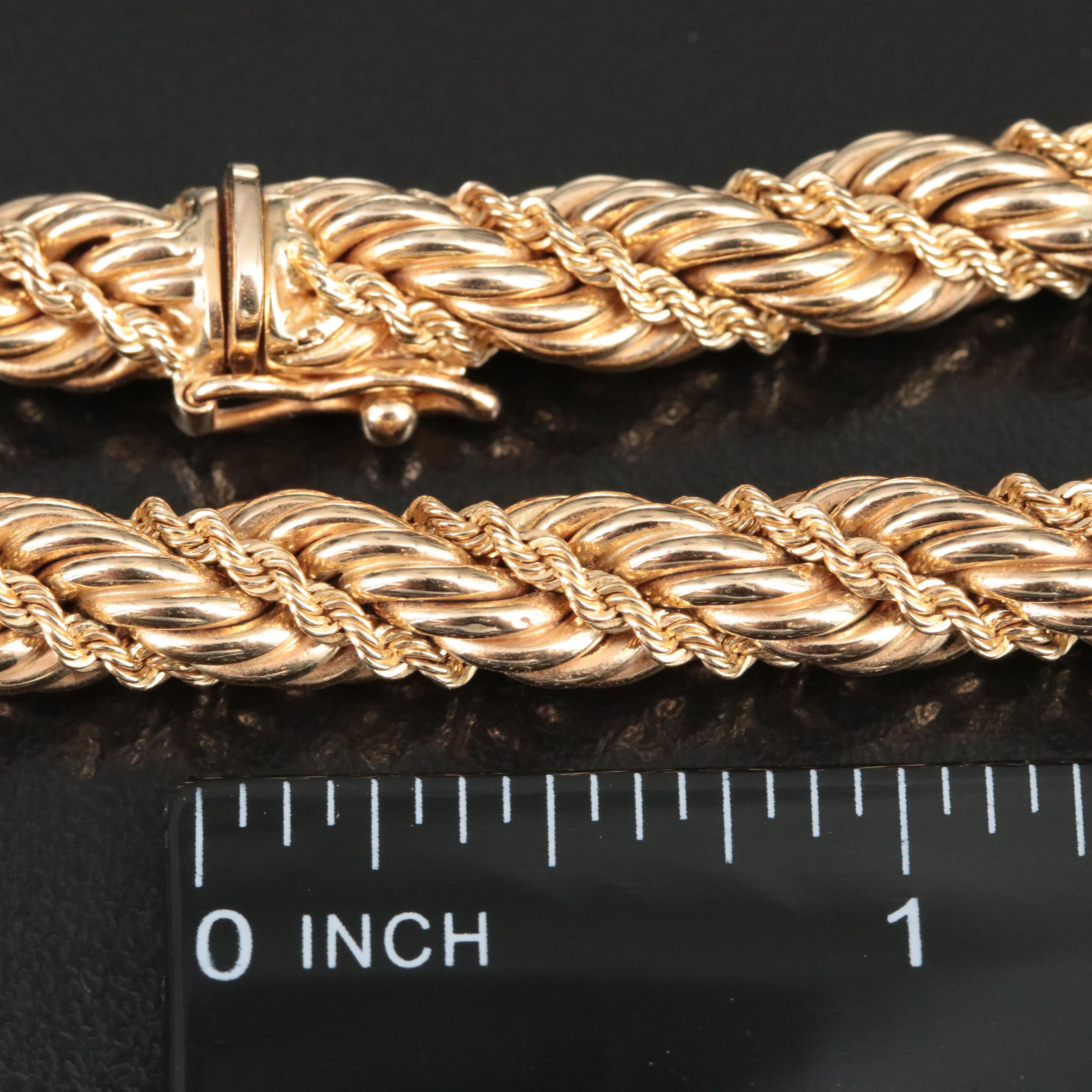 Tiffany & Co. 14K Twisted Double Rope Chain