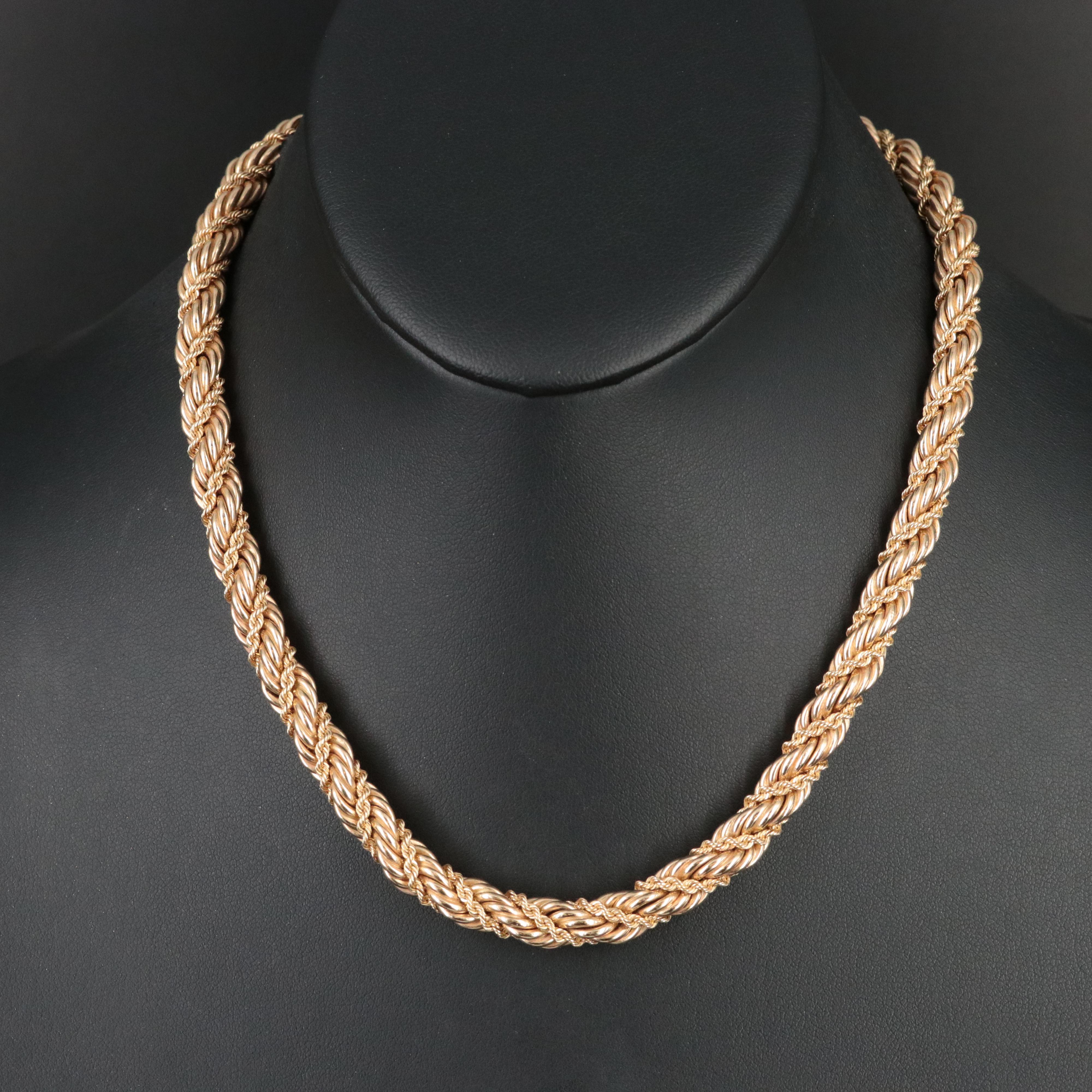 Tiffany & Co. 14K Twisted Double Rope Chain