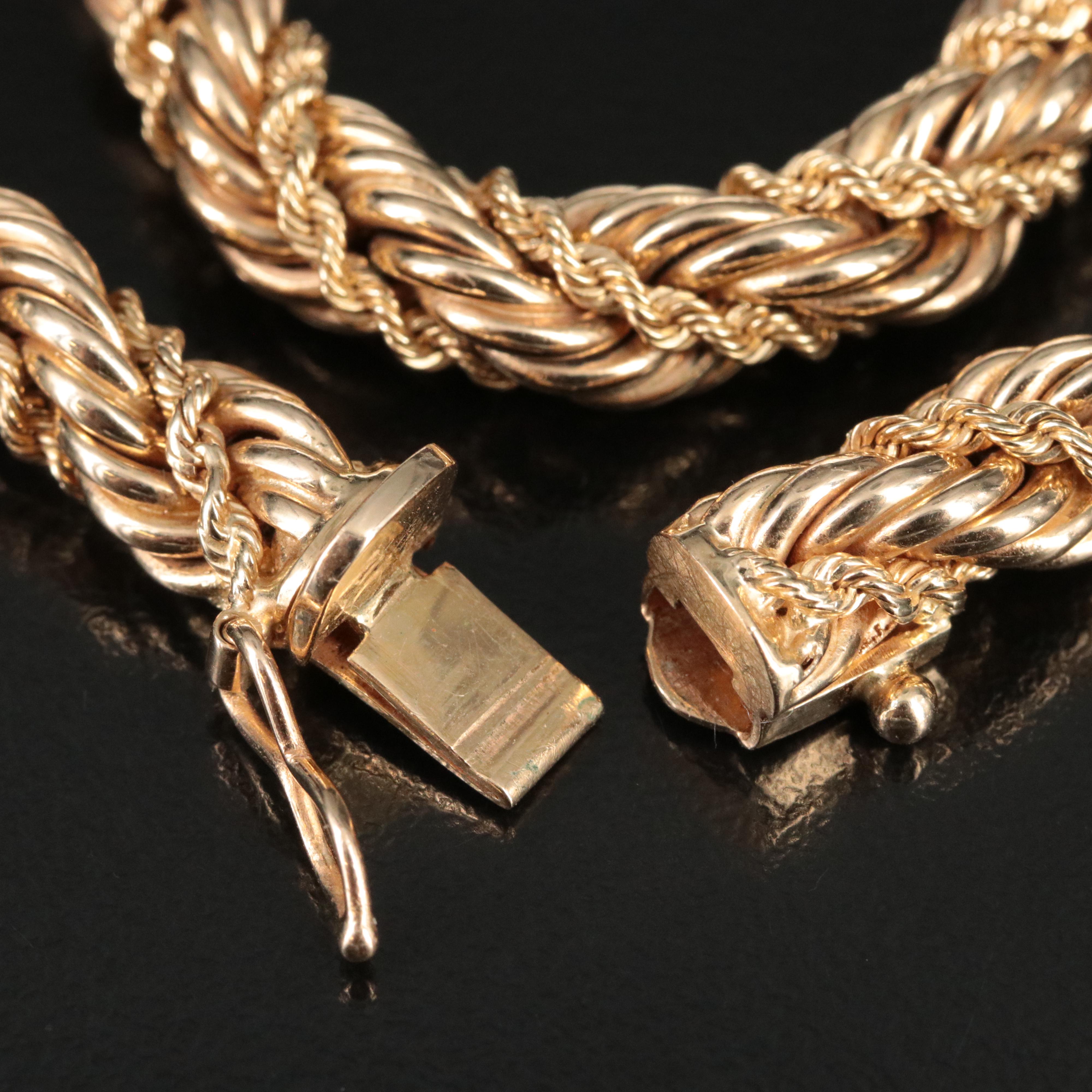 Tiffany & Co. 14K Twisted Double Rope Chain