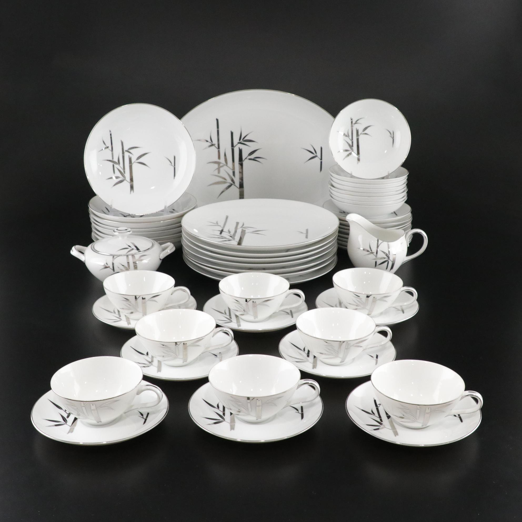 Best China "Bamboo" Porcelain Dinnerware, Late 20th Century