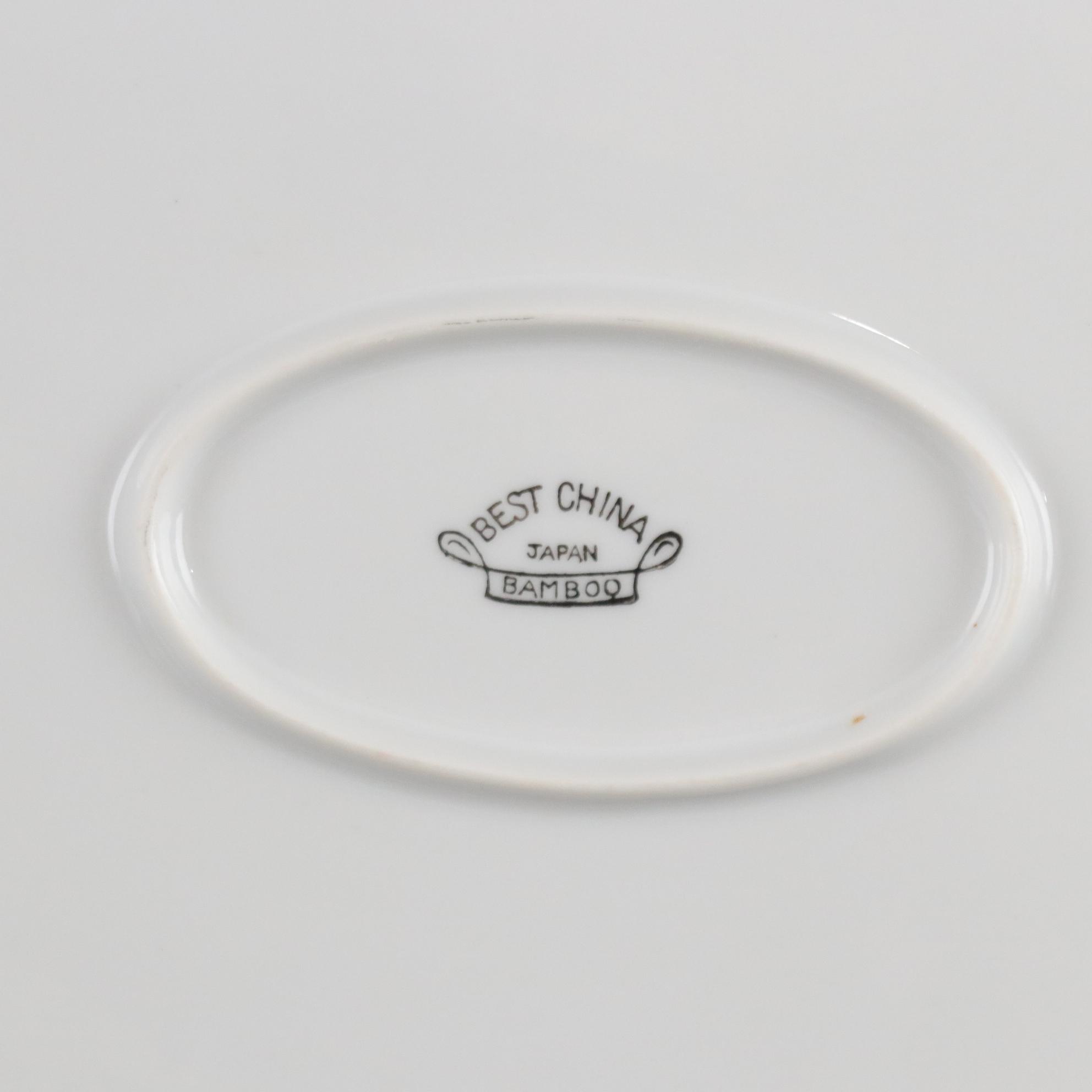 Best China "Bamboo" Porcelain Dinnerware, Late 20th Century