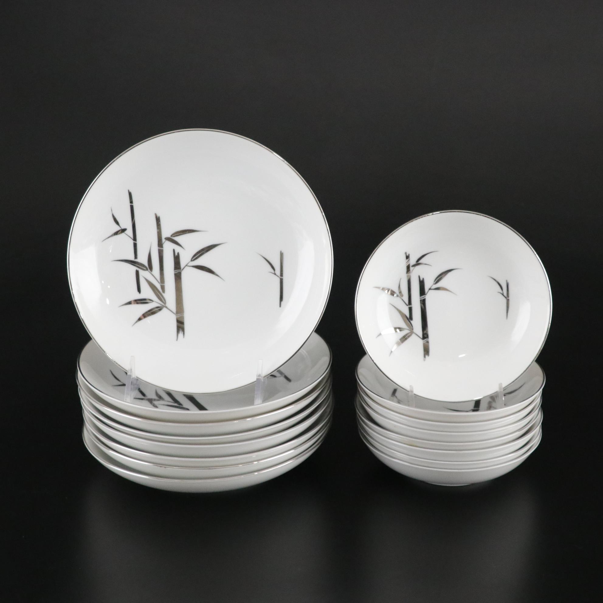 Best China "Bamboo" Porcelain Dinnerware, Late 20th Century