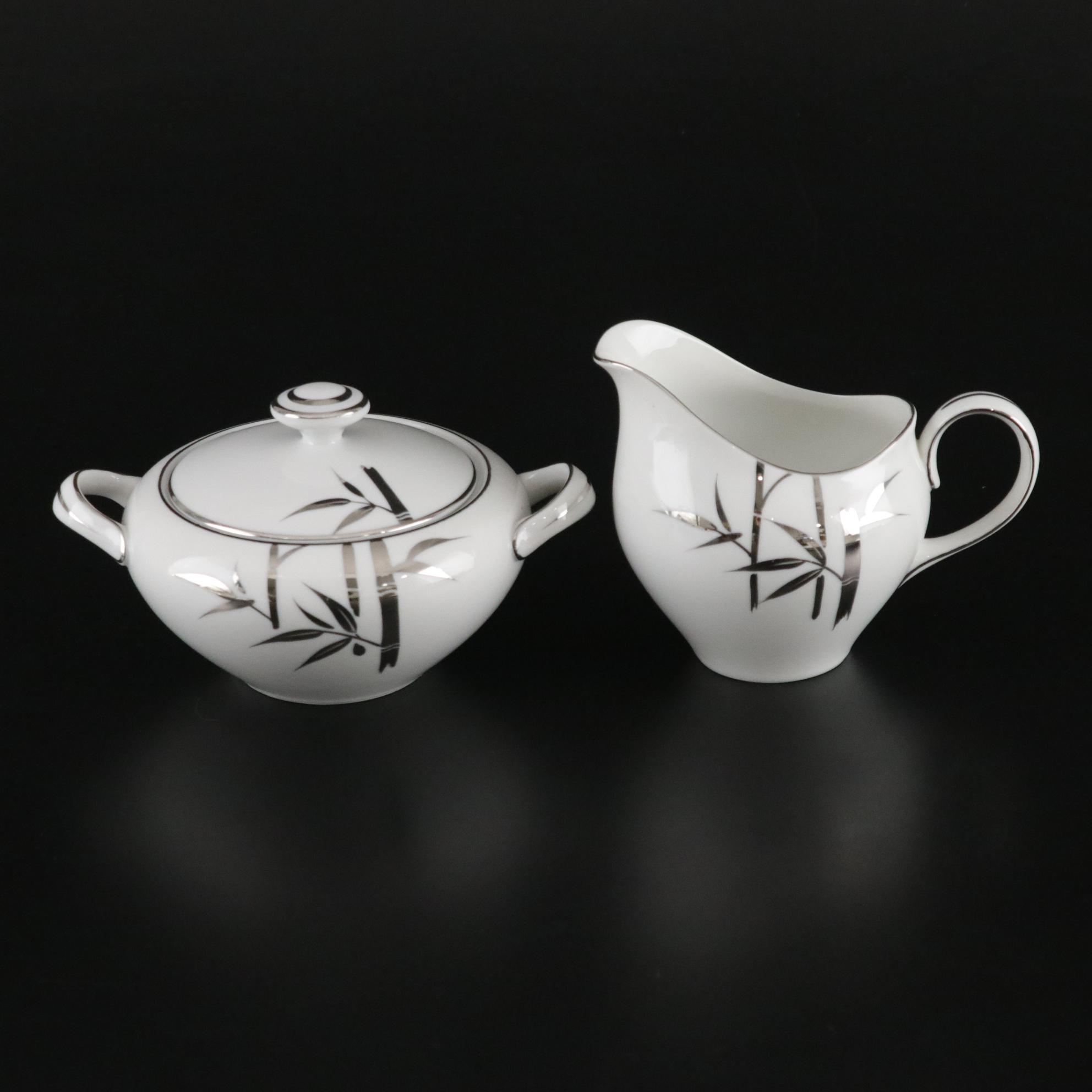 Best China "Bamboo" Porcelain Dinnerware, Late 20th Century