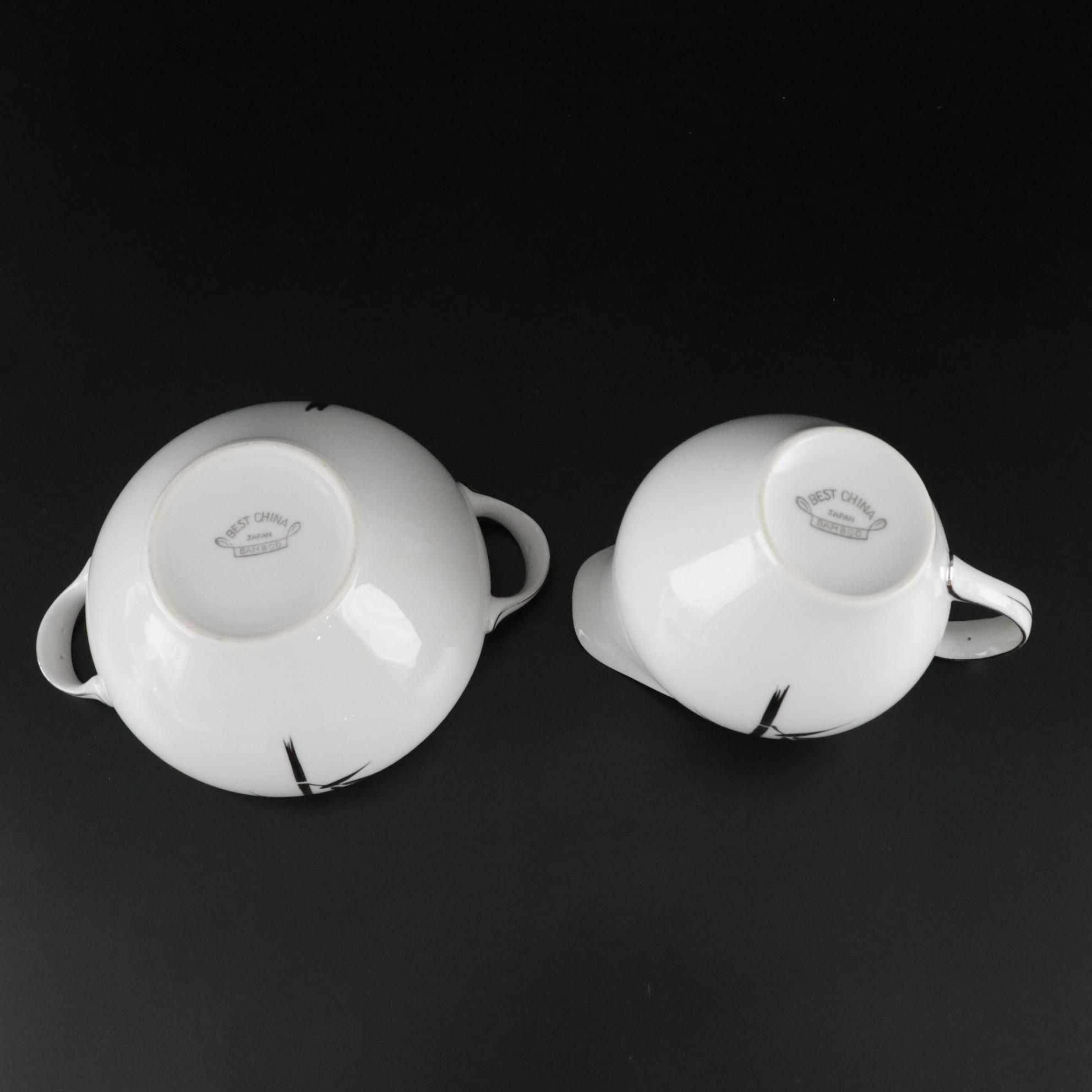 Best China "Bamboo" Porcelain Dinnerware, Late 20th Century