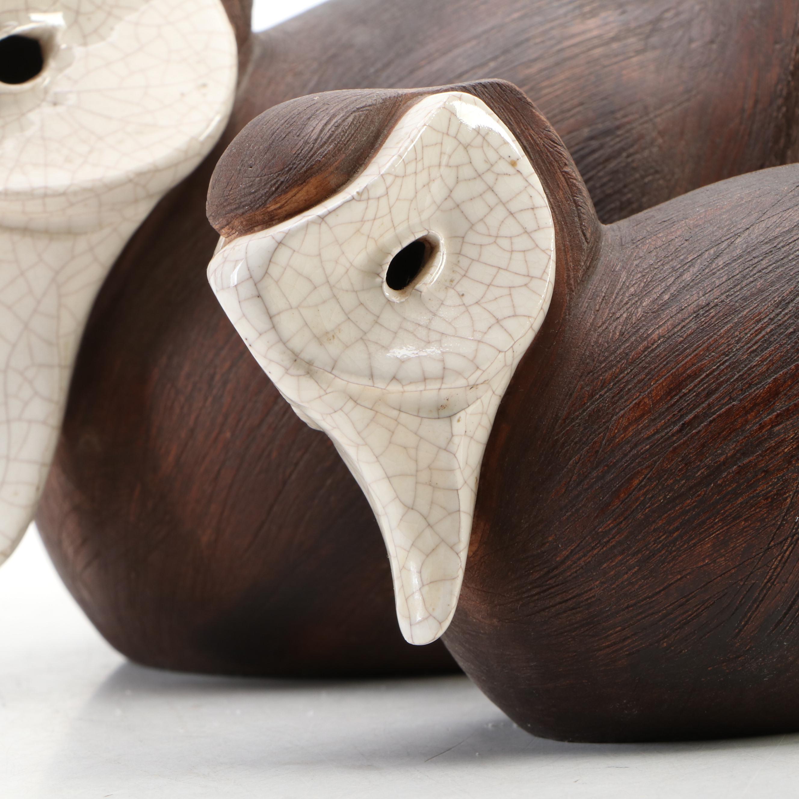 Brayton Laguna Beach Pottery Duck Figurines, Mid to Late 20th Century