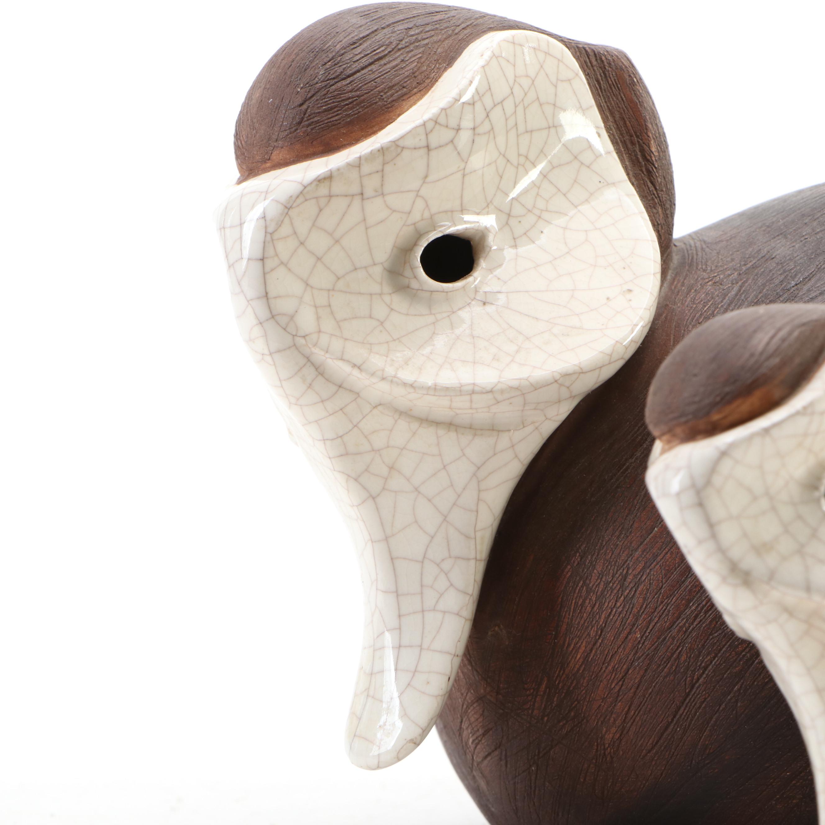 Brayton Laguna Beach Pottery Duck Figurines, Mid to Late 20th Century
