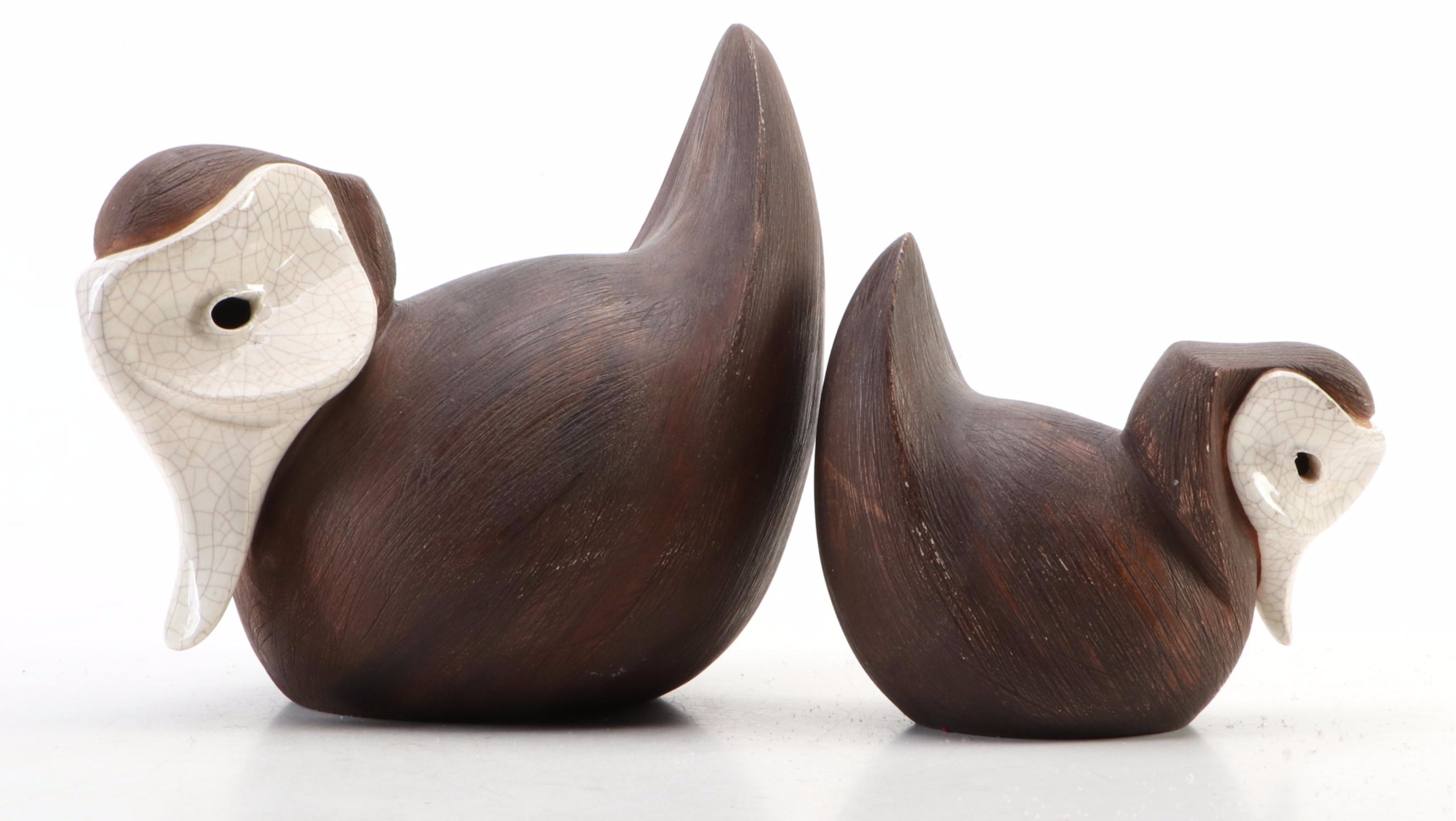 Brayton Laguna Beach Pottery Duck Figurines, Mid to Late 20th Century