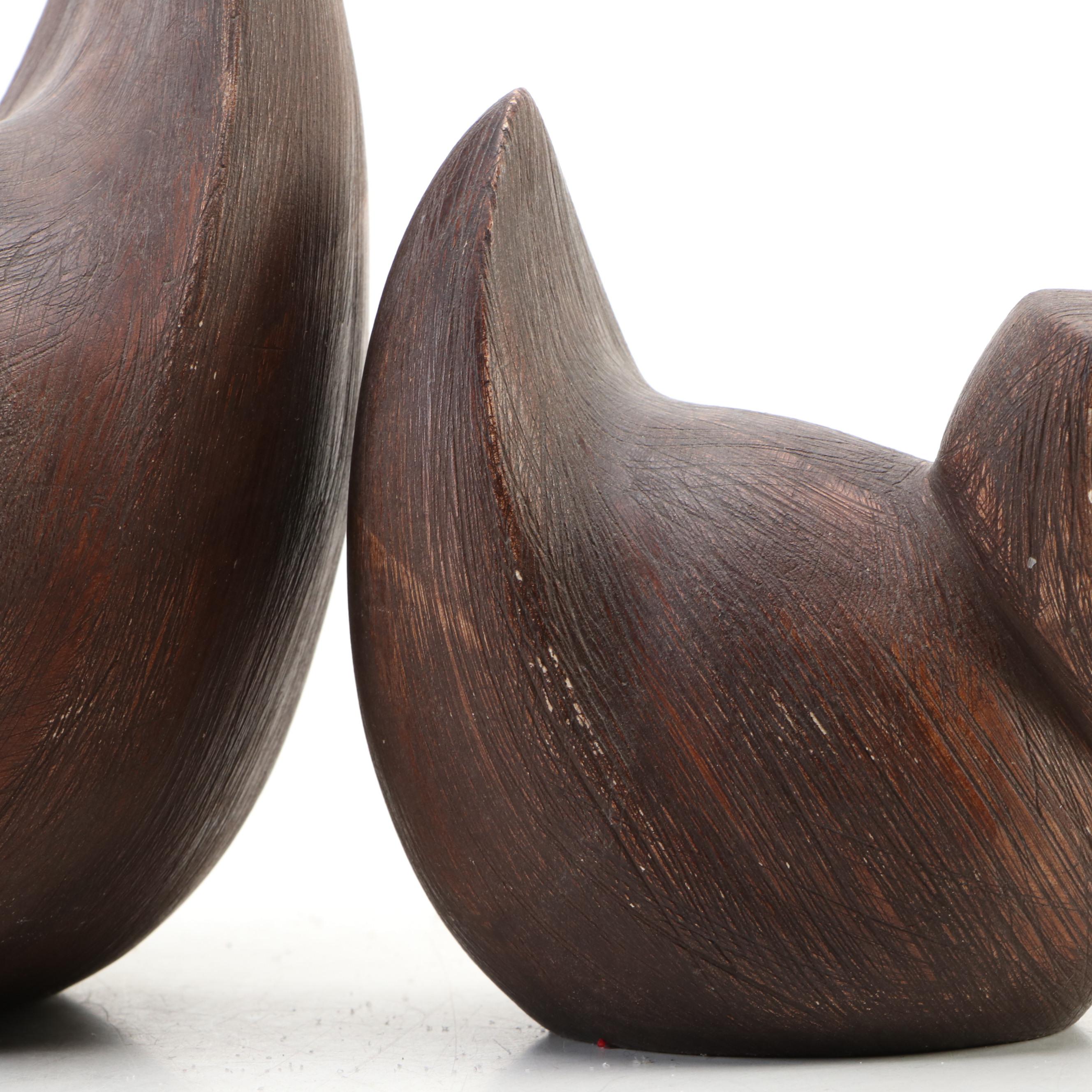 Brayton Laguna Beach Pottery Duck Figurines, Mid to Late 20th Century