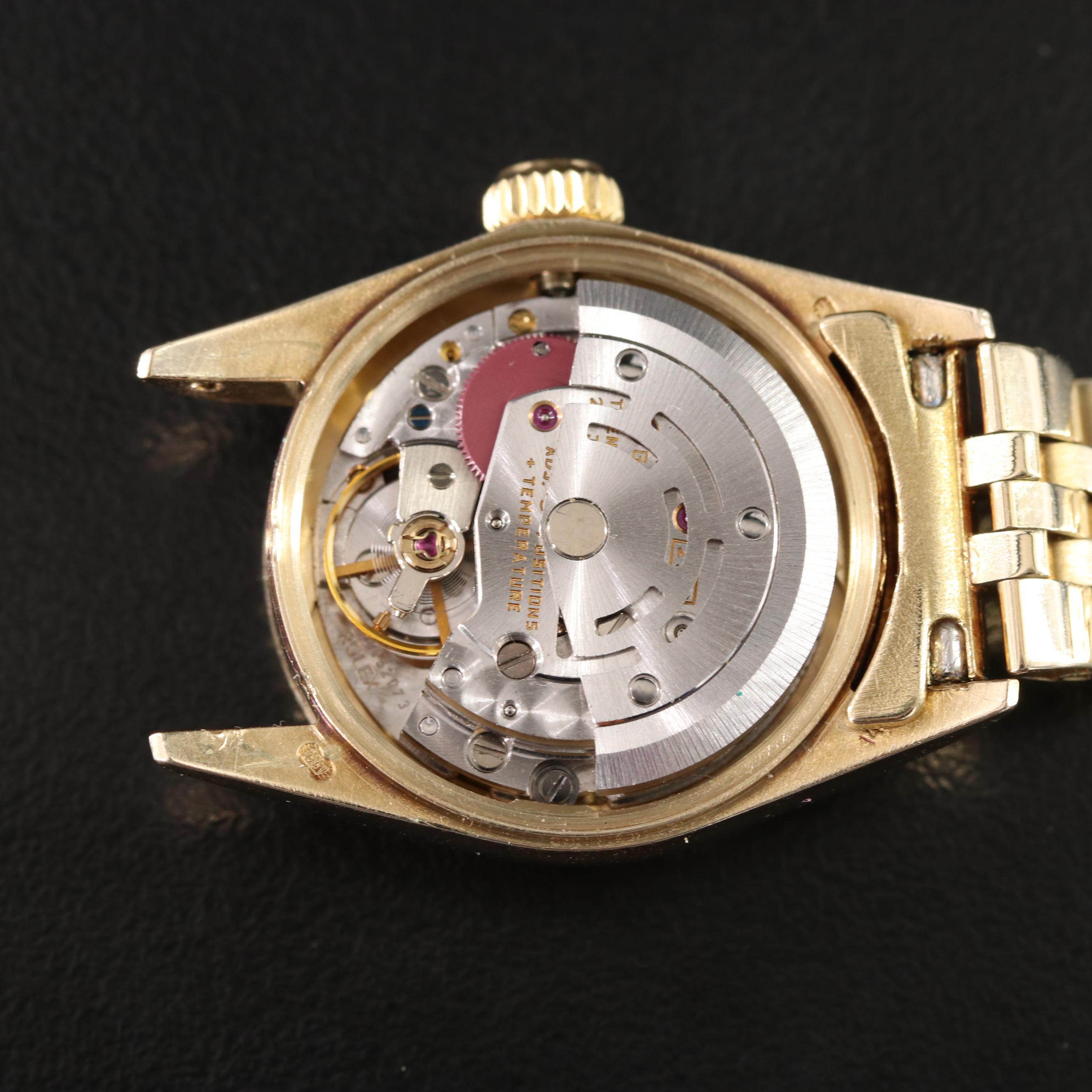 1987 Rolex Oyster Perpetual 6719 18K Gold Automatic Watch