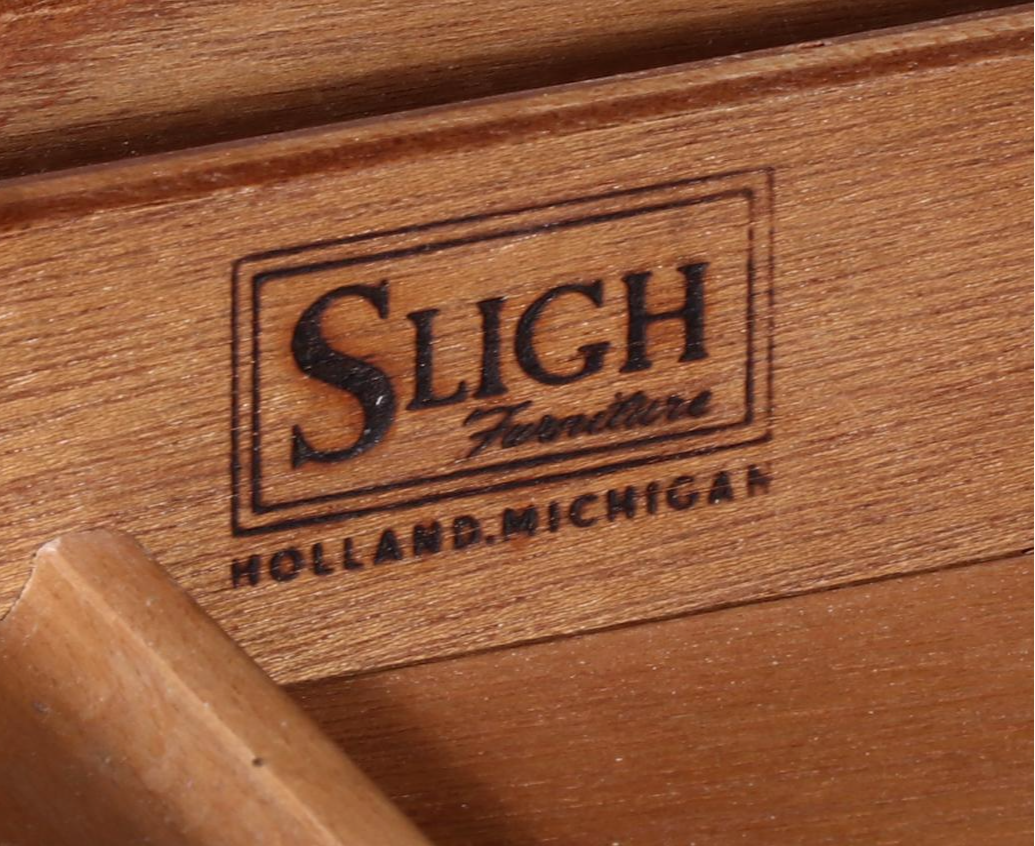 Sligh Campaign Style Mahogany and Brass Desk with Chair